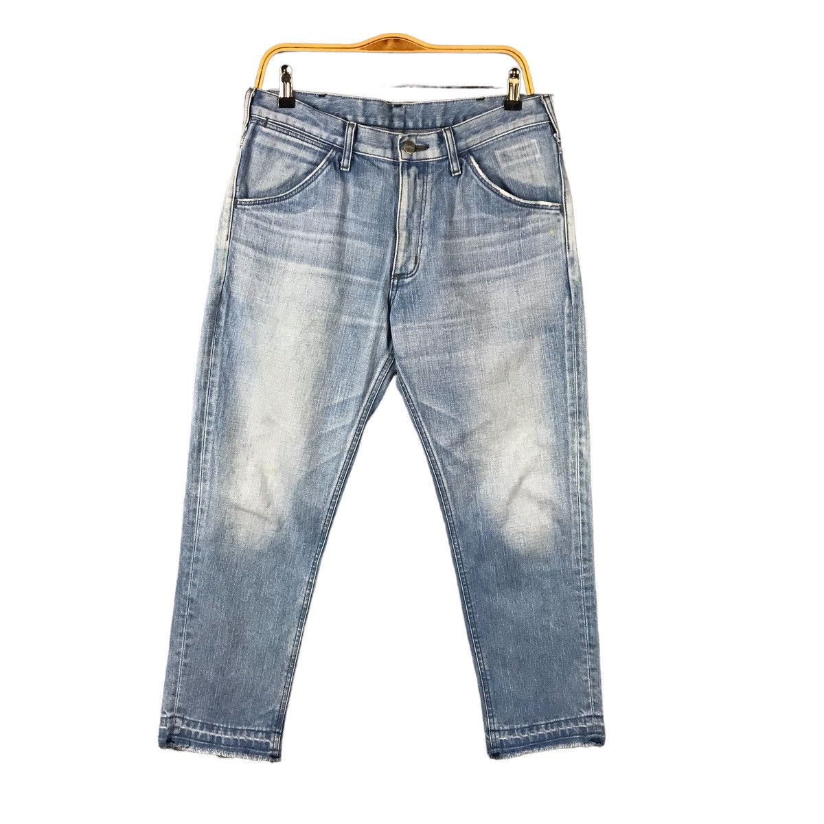 💀NEEDGONE💀WRANGLER X NIKO AND FADED BLUE DENIM PANTS