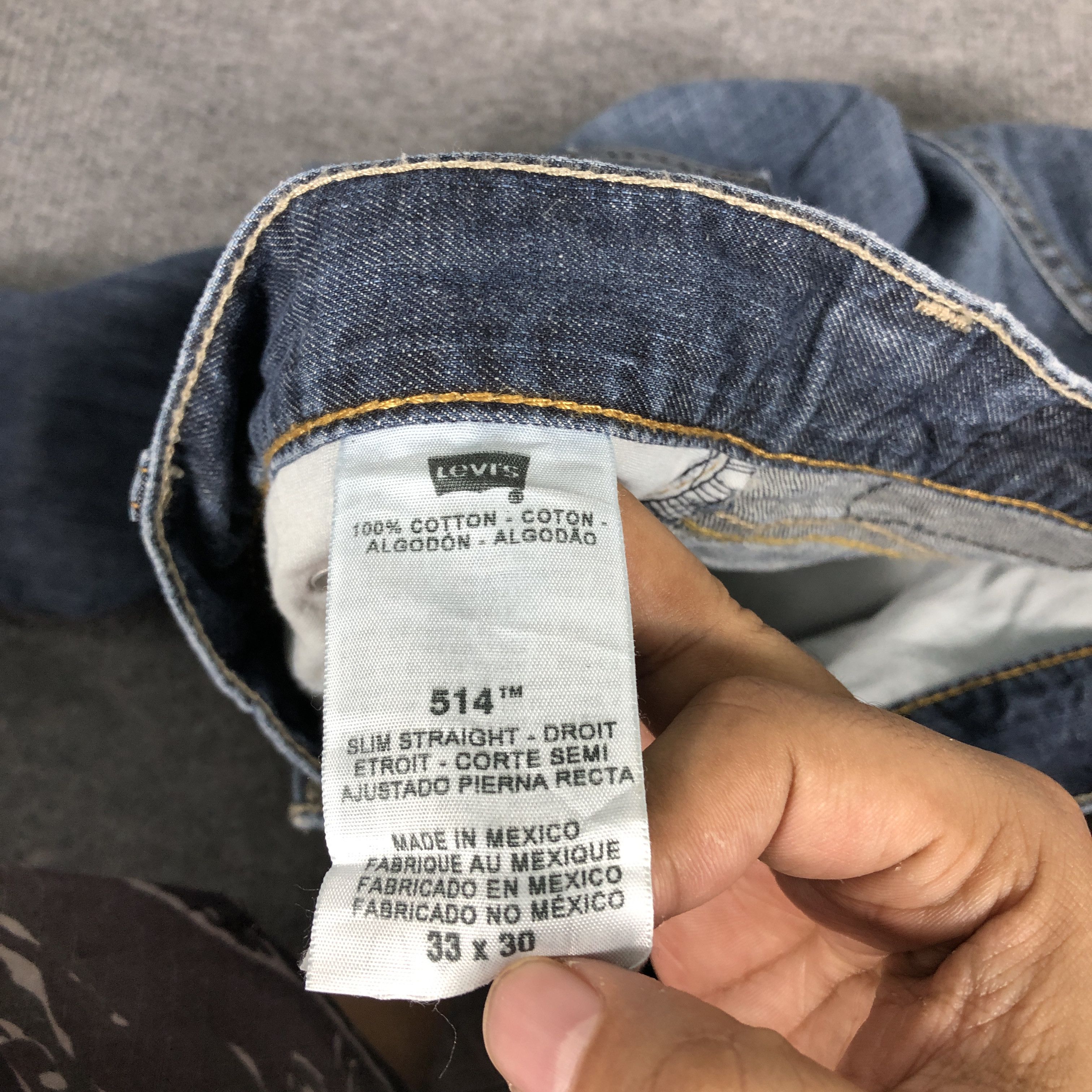 Jean × Levi's Levi's 514 Slim Straight Light Faded Jean Size US 35 - 16 Thumbnail