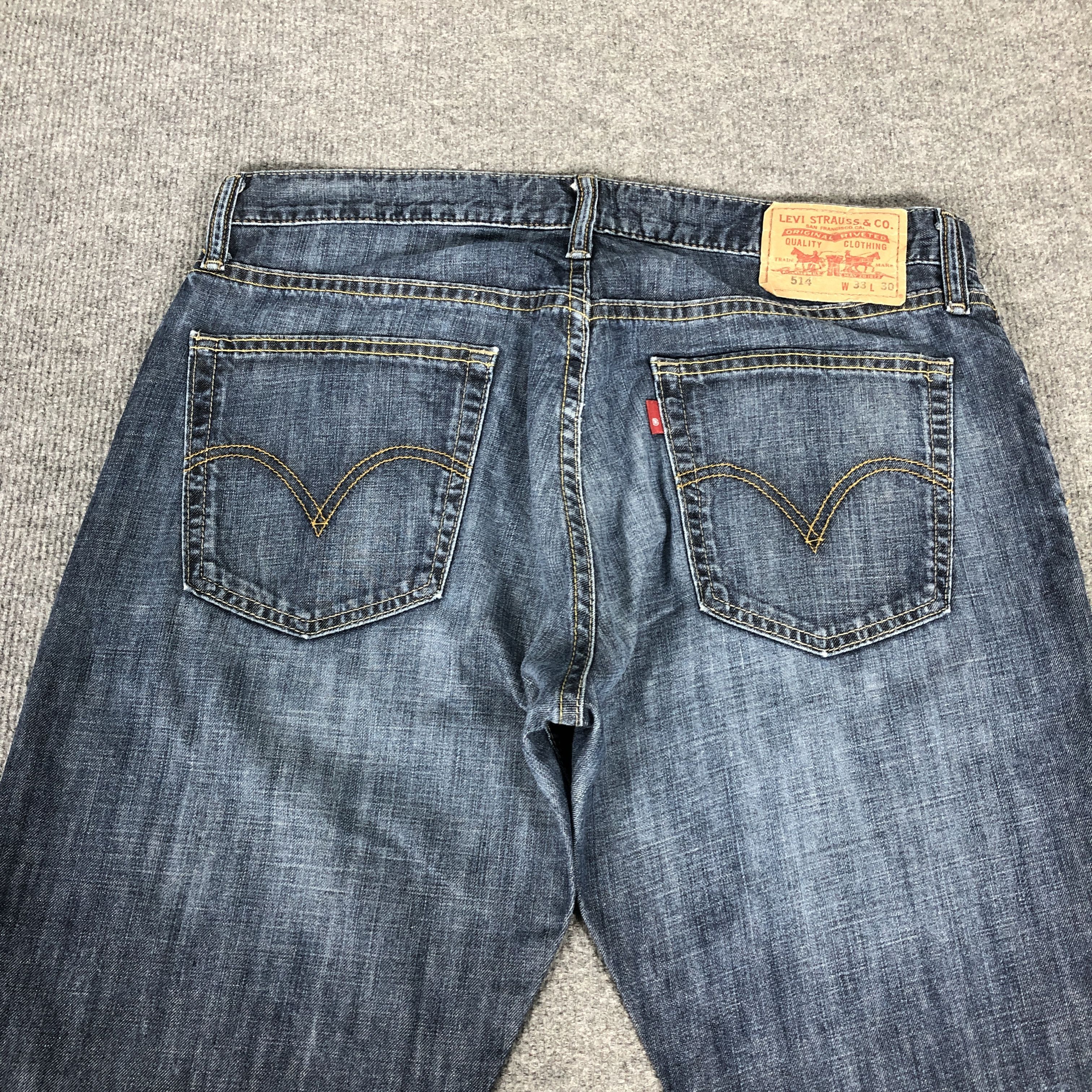 Jean × Levi's Levi's 514 Slim Straight Light Faded Jean Size US 35 - 11 Thumbnail