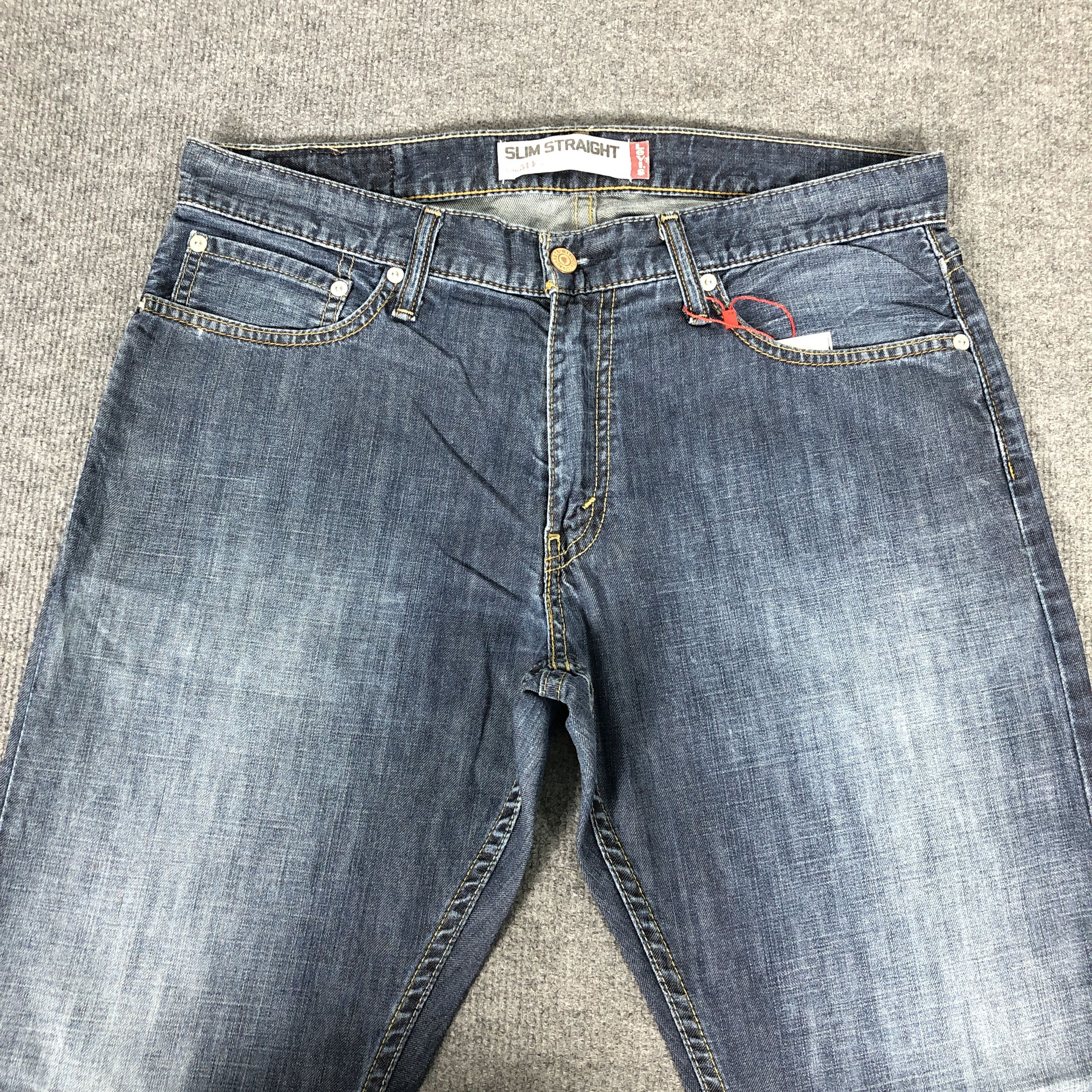 Jean × Levi's Levi's 514 Slim Straight Light Faded Jean Size US 35 - 2 Thumbnail