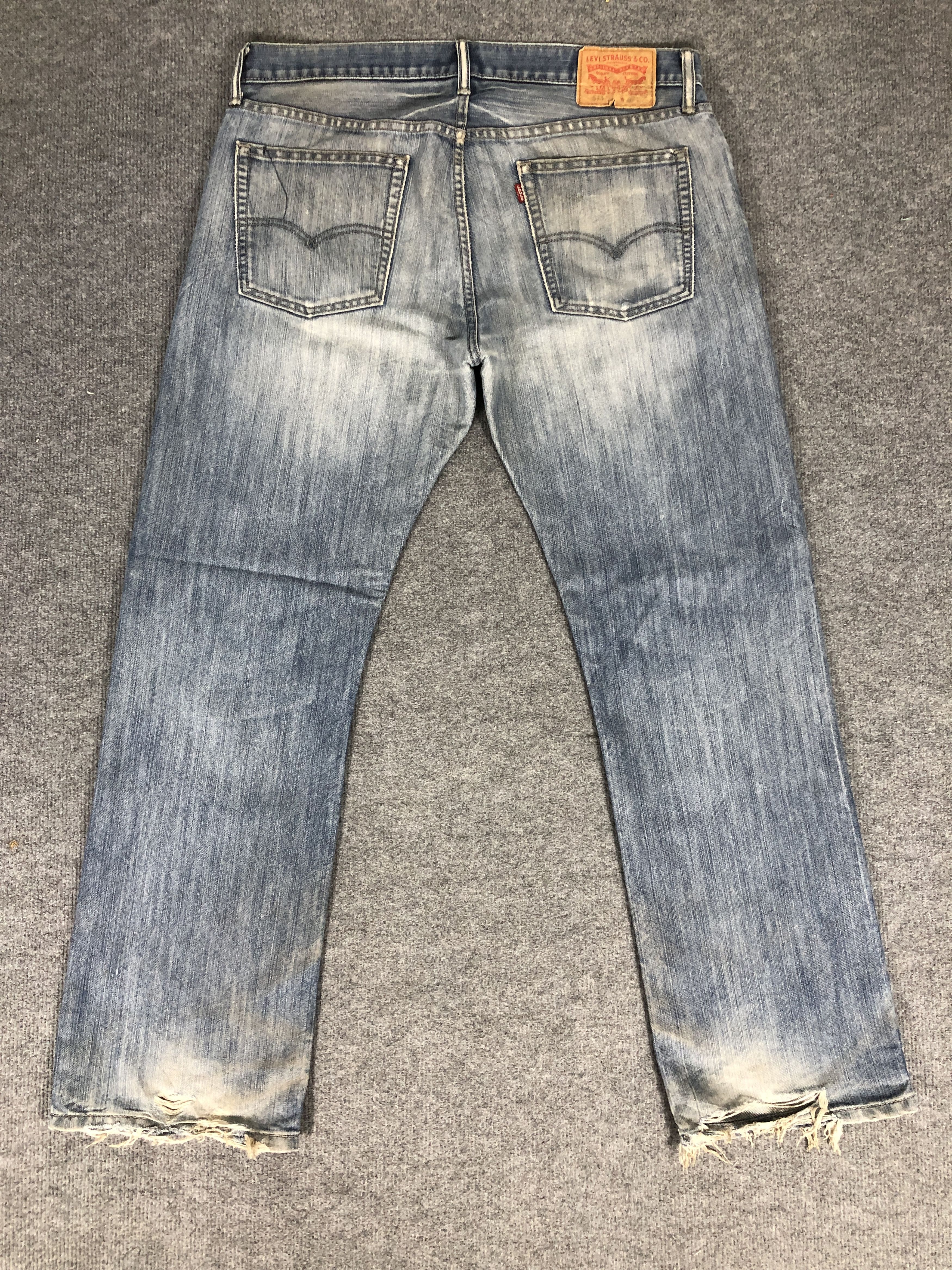 Levi's Vintage Y2K Levi's 514 Distress Dirty Wash Jean Size US 37 - 2 Thumbnail