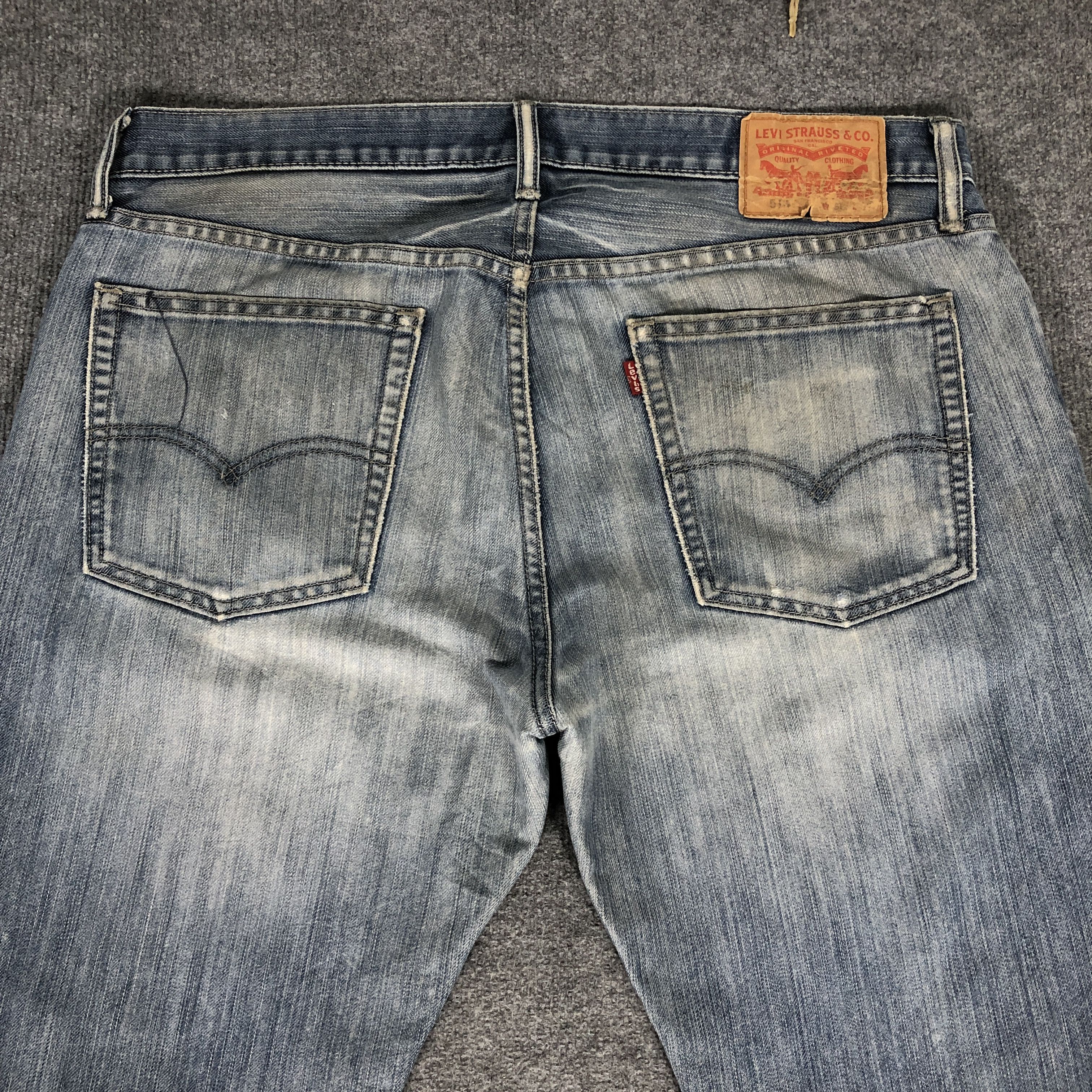 Levi's Vintage Y2K Levi's 514 Distress Dirty Wash Jean Size US 37 - 4 Thumbnail