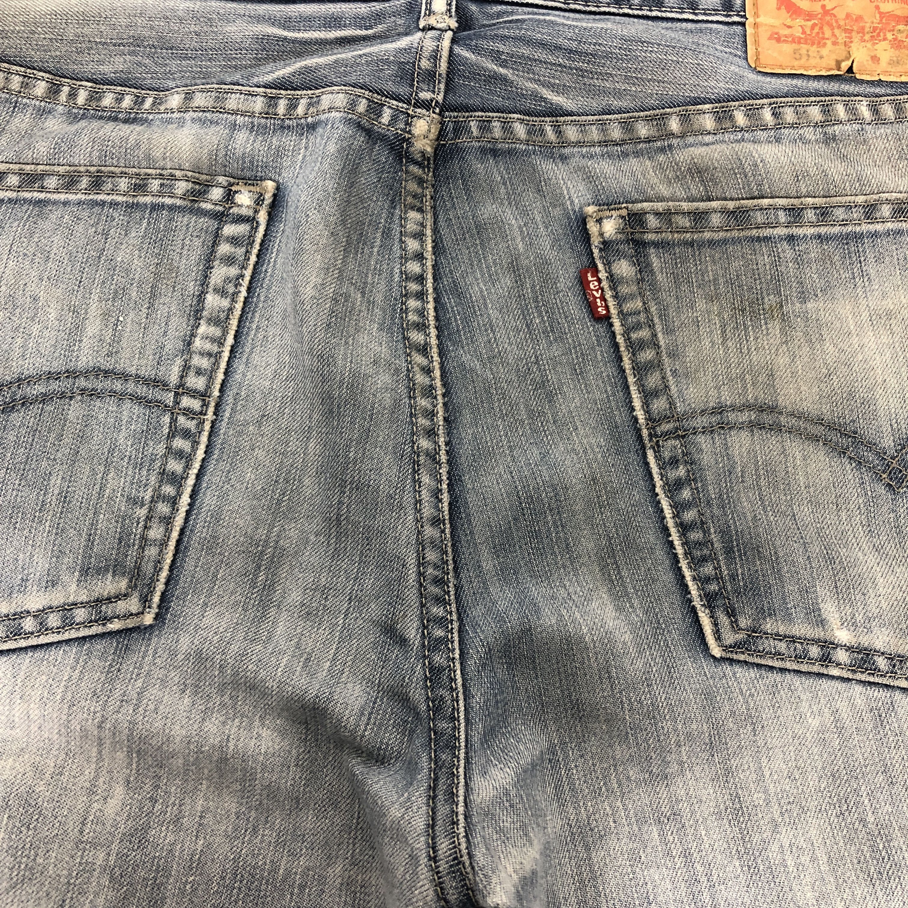 Levi's Vintage Y2K Levi's 514 Distress Dirty Wash Jean Size US 37 - 14 Thumbnail