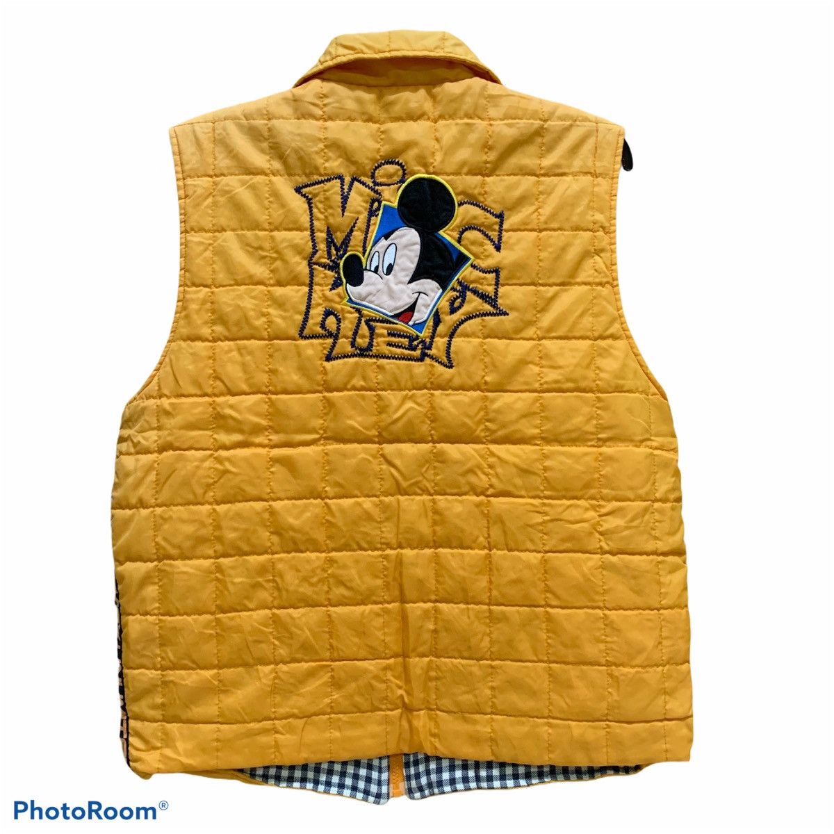 image of Disney x Mickey Mouse Mickey Unlimited Vintage Vests in Yellow, Men's (Size Medium)