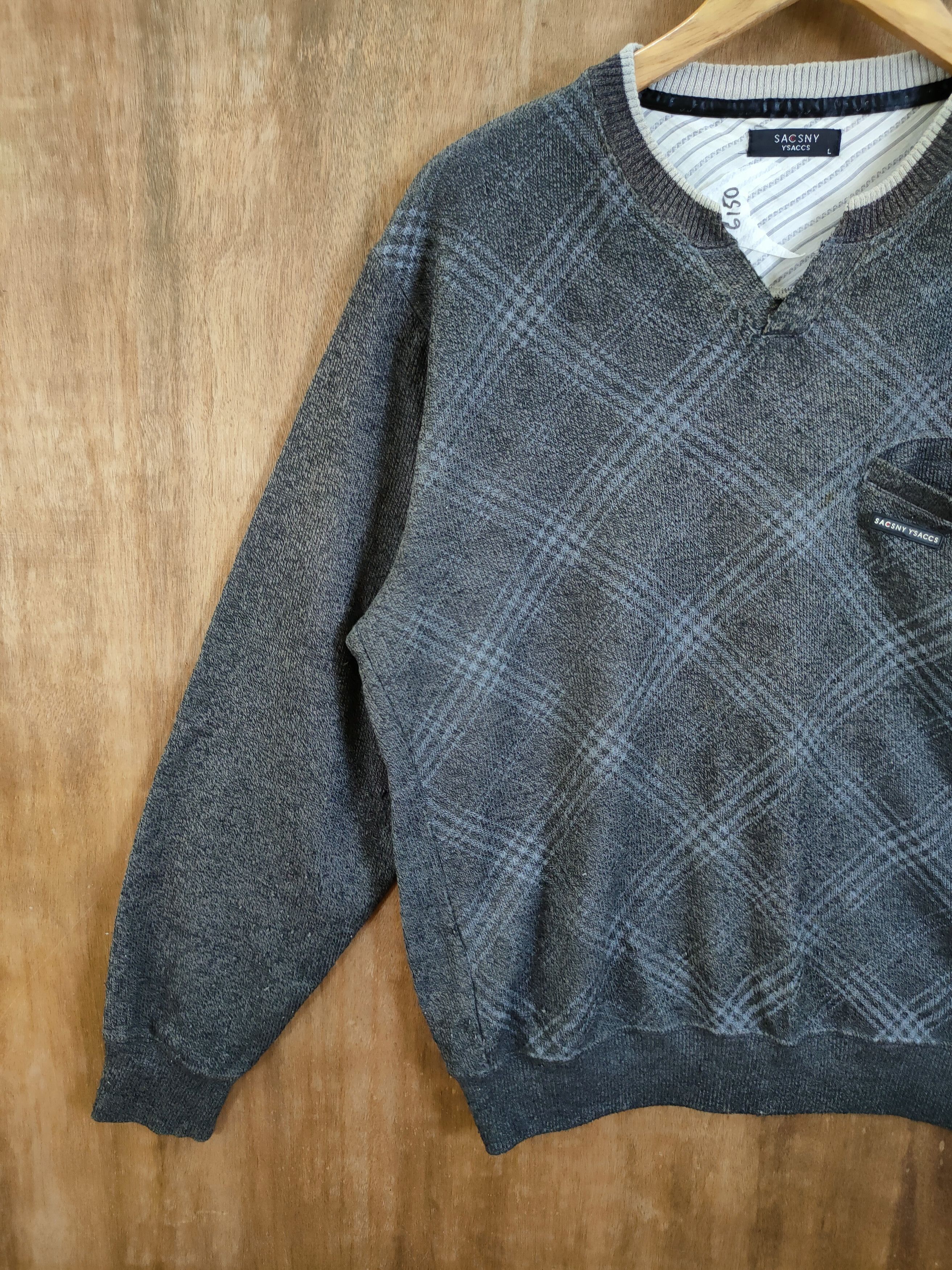 Yohji Yamamoto DL Sacsny Y'saccs yohji yamamoto vintage sweatshirt #6150 Size US L / EU 52-54 / 3 - 2 Thumbnail