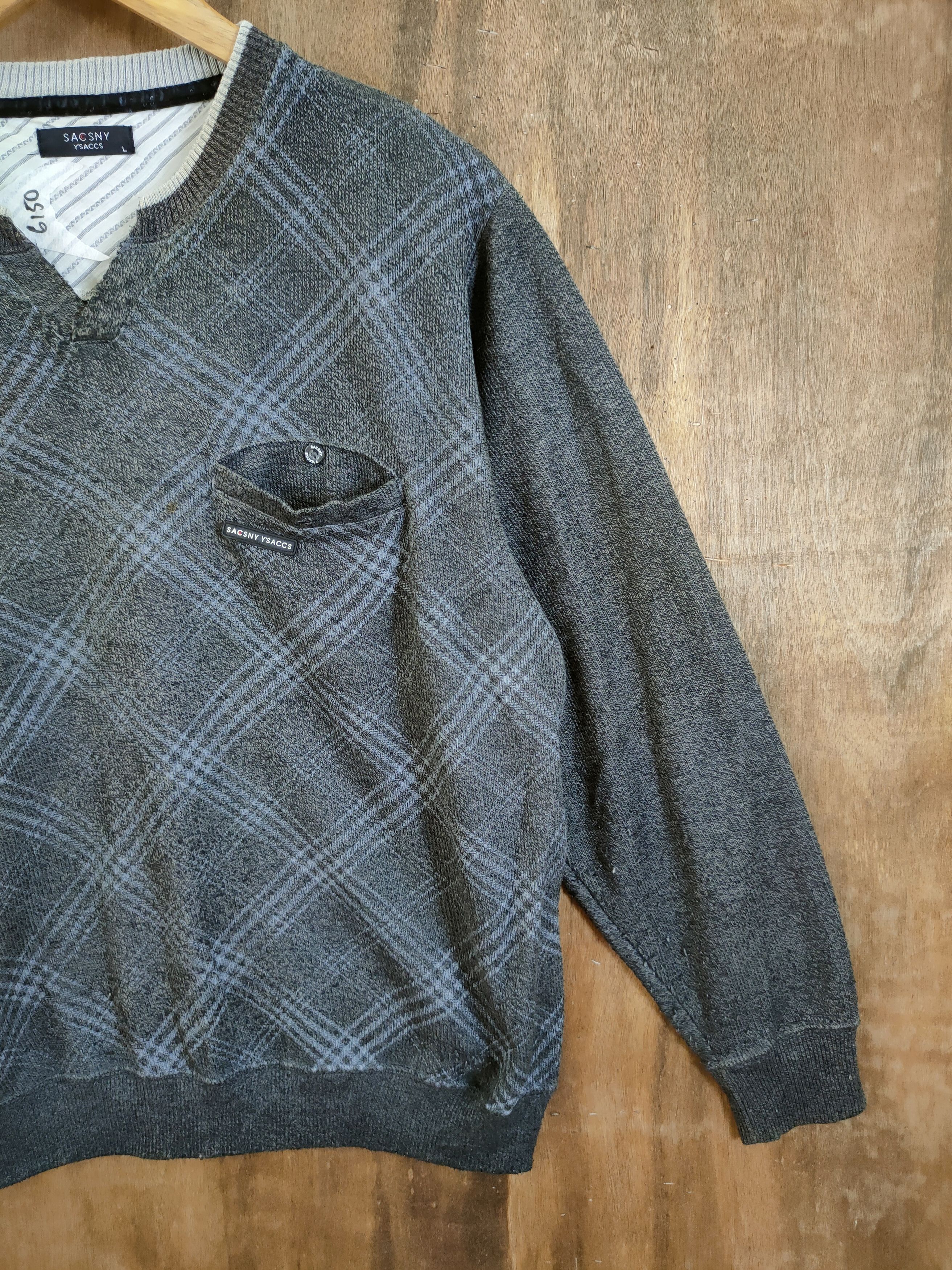 Yohji Yamamoto DL Sacsny Y'saccs yohji yamamoto vintage sweatshirt #6150 Size US L / EU 52-54 / 3 - 3 Thumbnail