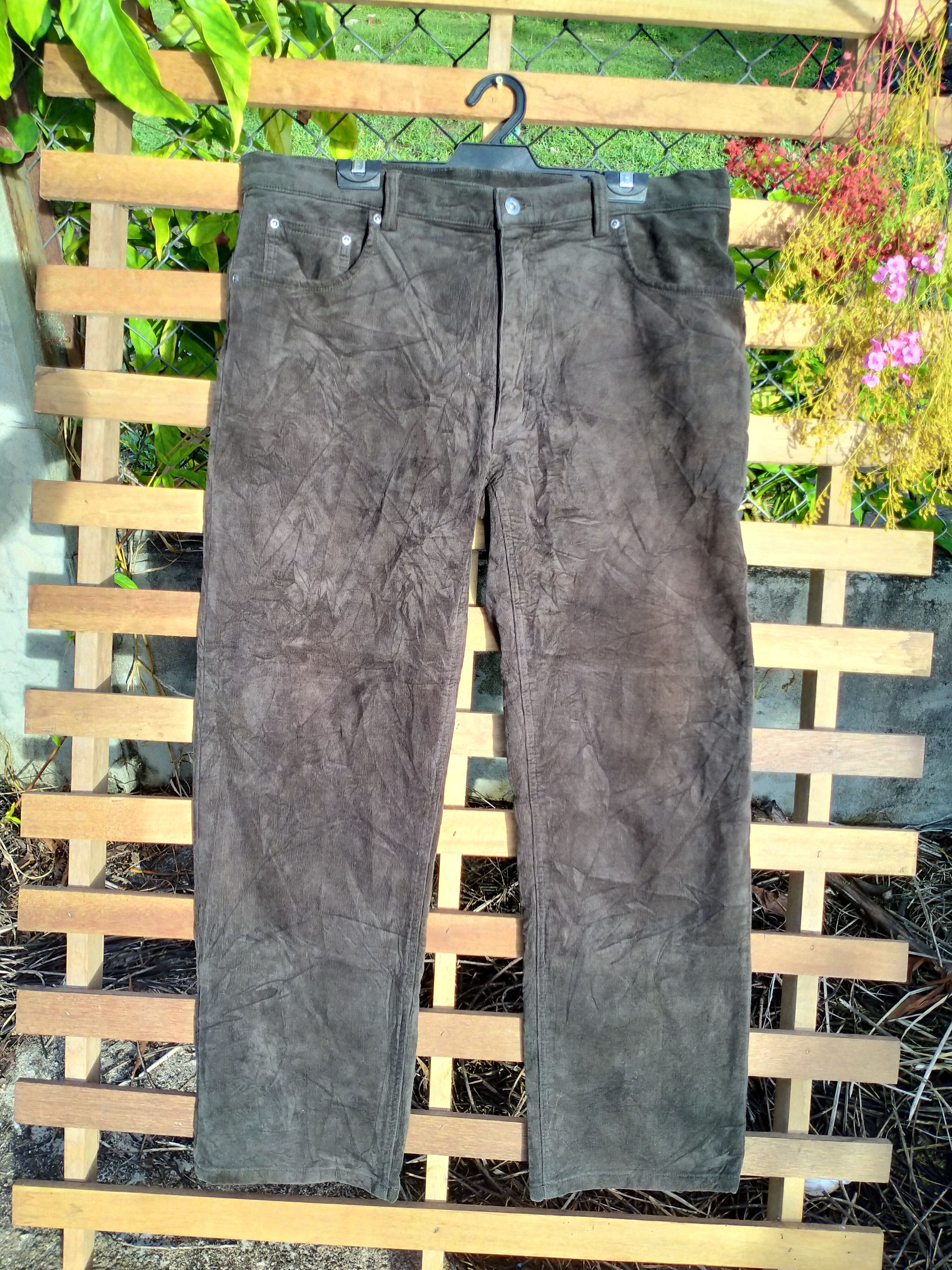 image of Corduroi Club x Dunlop Conduroy Pants in Dark Green, Men's (Size 38)