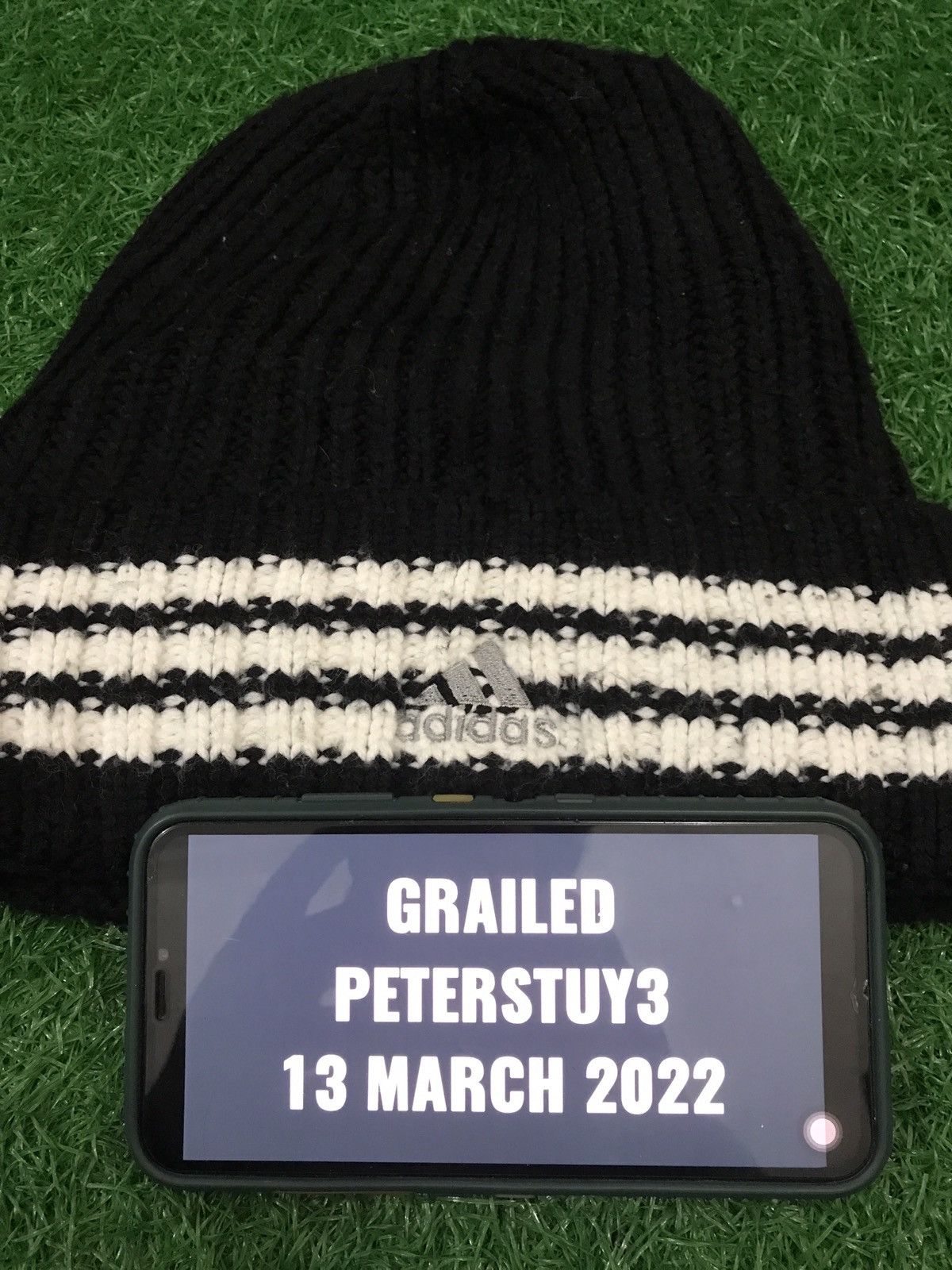 Adidas Vintage adidas beanie Size ONE SIZE - 5 Thumbnail