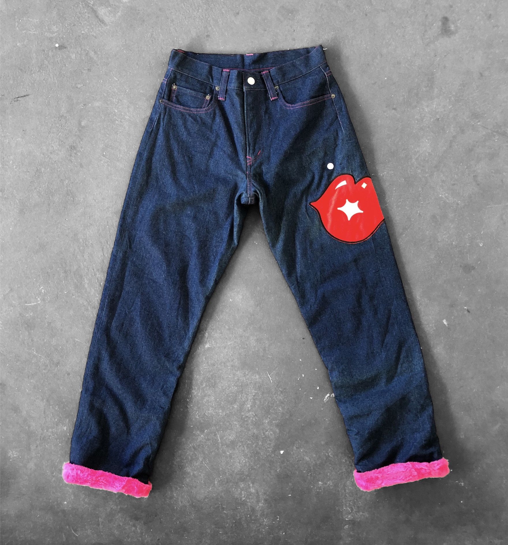 image of Hysteric Glamour Super Vintage “Cash From Chaos” Pop Punk Denim, Men's (Size 29)