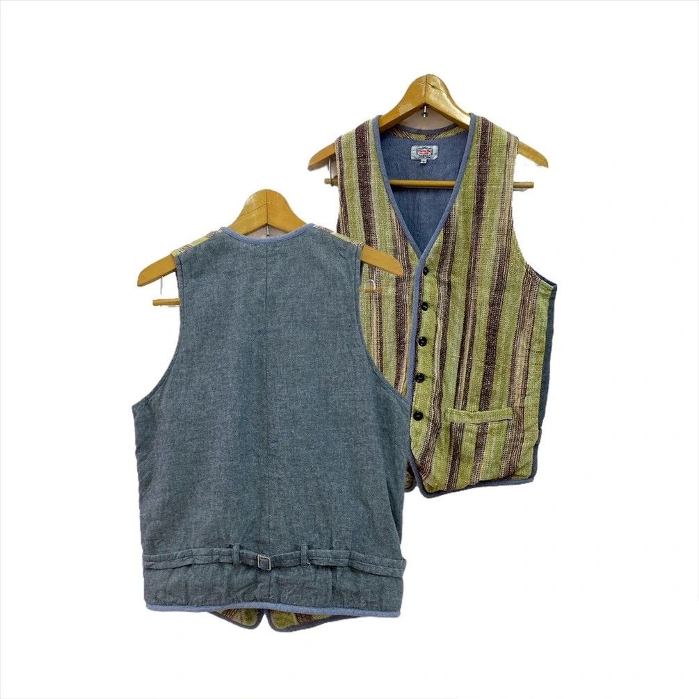 Japanese Brand CHIANG MAI DELUXE ART OF SACK DESIGN VEST Size US S / EU 44-46 / 1 - 1 Thumbnail