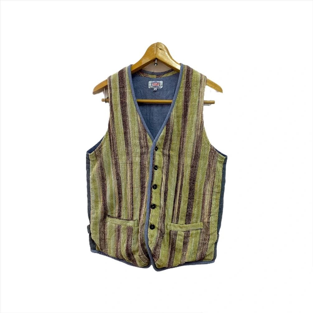 Japanese Brand CHIANG MAI DELUXE ART OF SACK DESIGN VEST Size US S / EU 44-46 / 1 - 2 Thumbnail