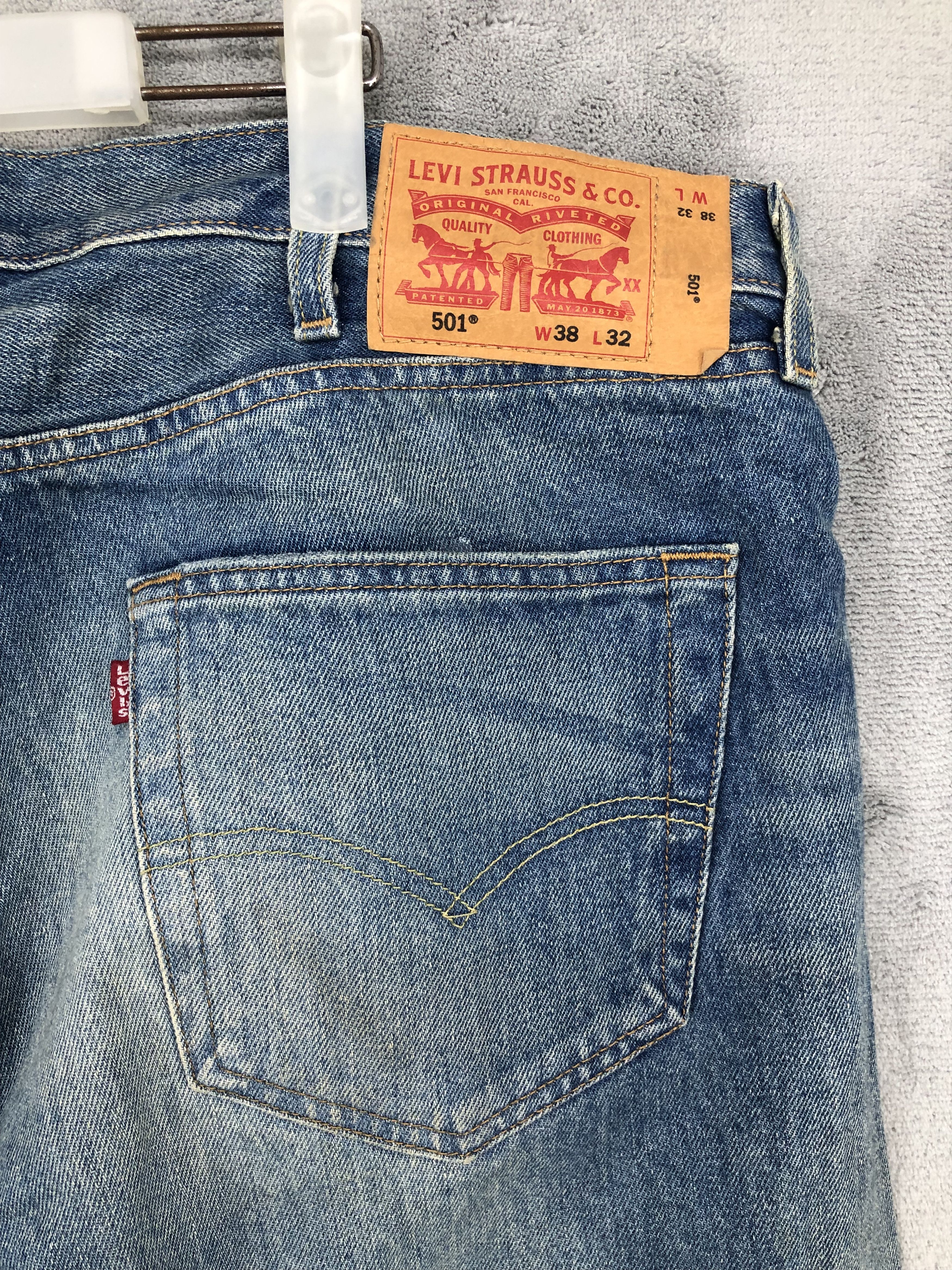 Levi's Levis 501 Distressed Jeans Size US 40 / EU 56 - 9 Thumbnail