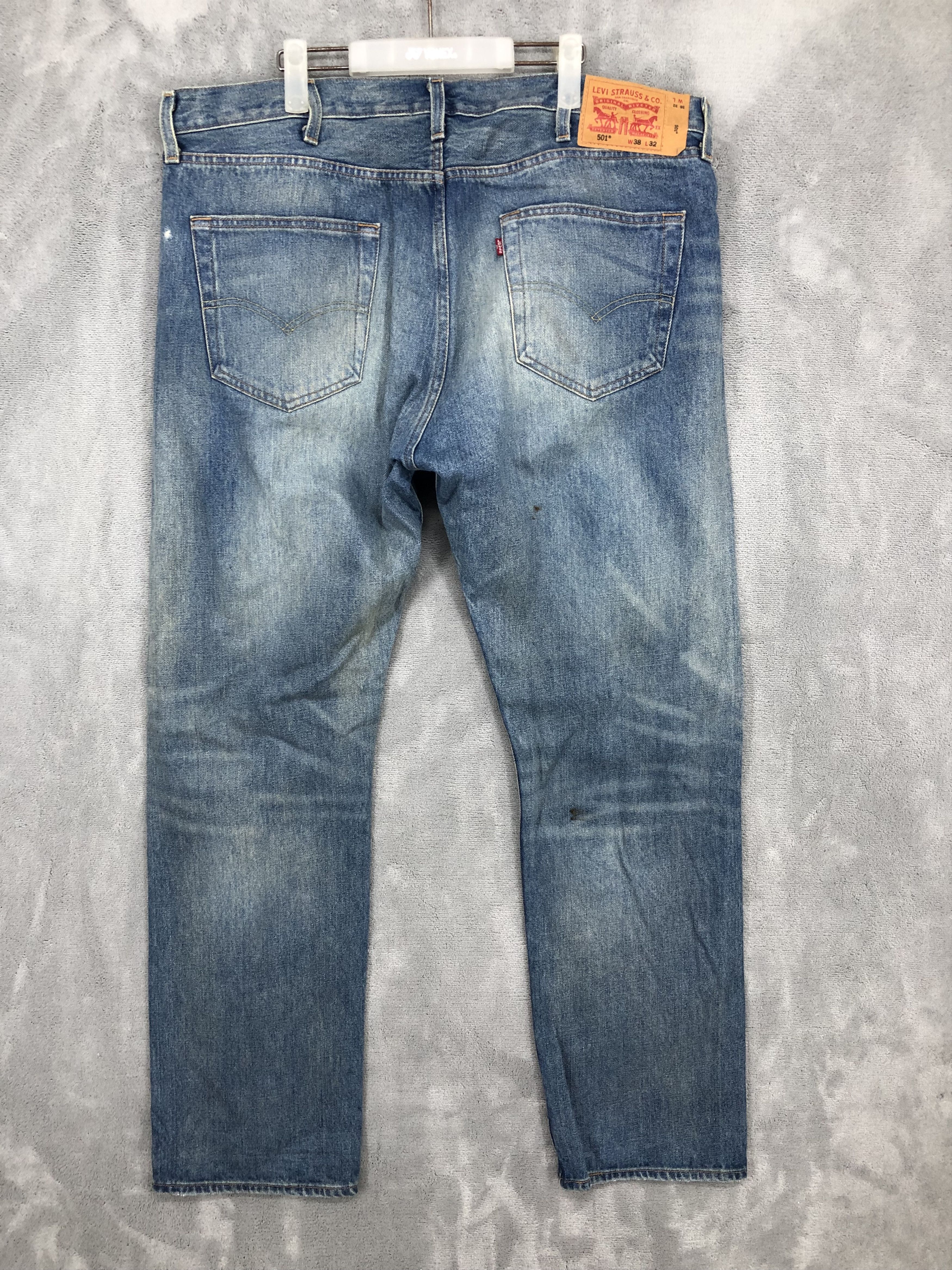 Levi's Levis 501 Distressed Jeans Size US 40 / EU 56 - 2 Thumbnail