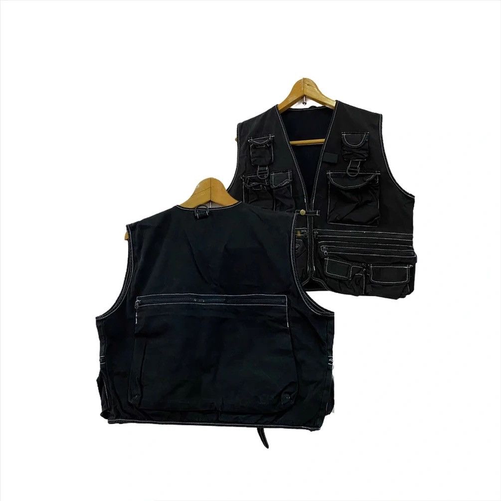 Japanese Brand × Vintage TACTICAL HERRINGBONE MULTI POCKET FLYING TIGER VEST Size US M / EU 48-50 / 2 - 1 Thumbnail