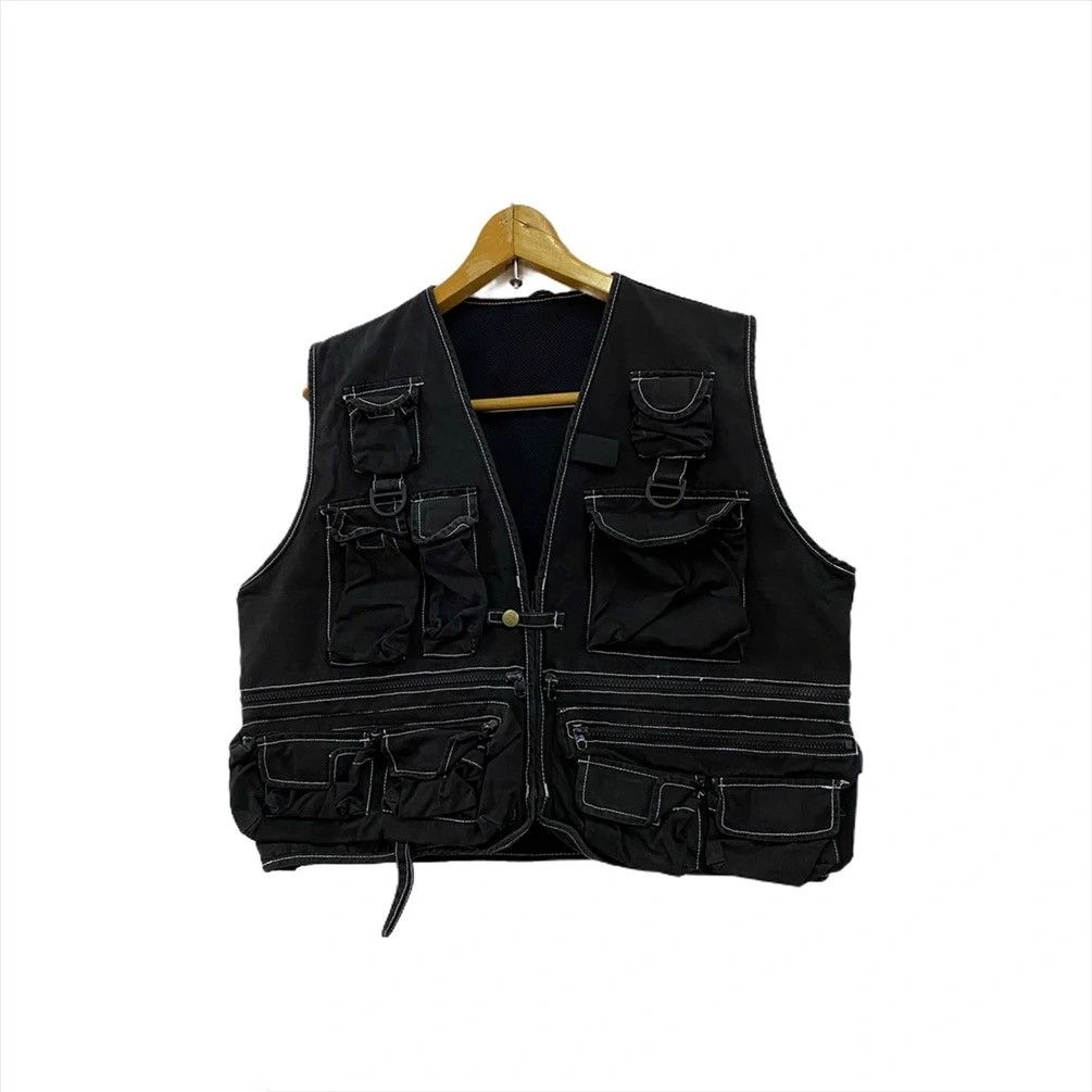 Japanese Brand × Vintage TACTICAL HERRINGBONE MULTI POCKET FLYING TIGER VEST Size US M / EU 48-50 / 2 - 2 Thumbnail