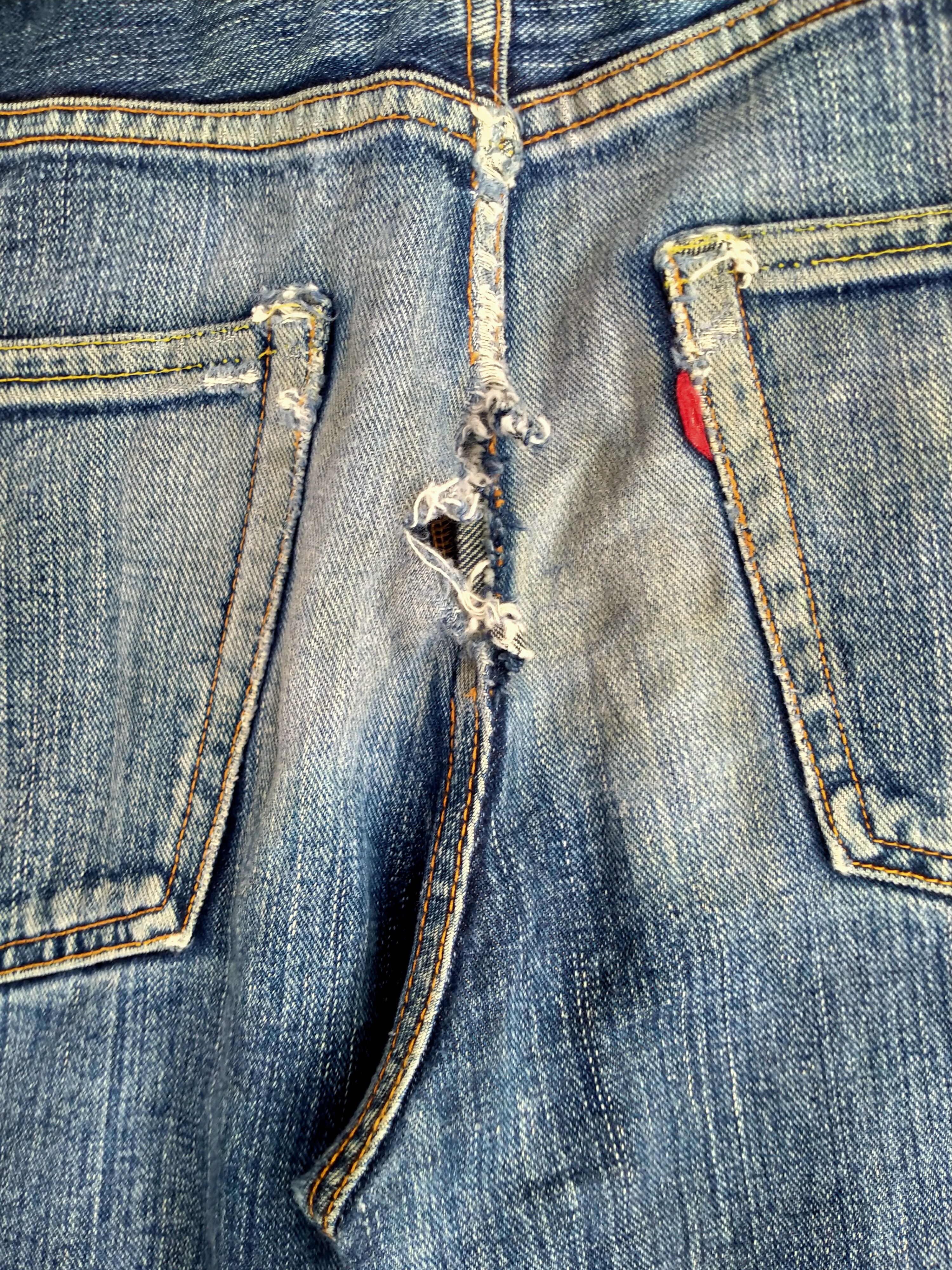 Japanese Brand DISTRESSED ROCKET SADDLES & CO SELVEDGE DENIM Size US 32 / EU 48 - 9 Thumbnail