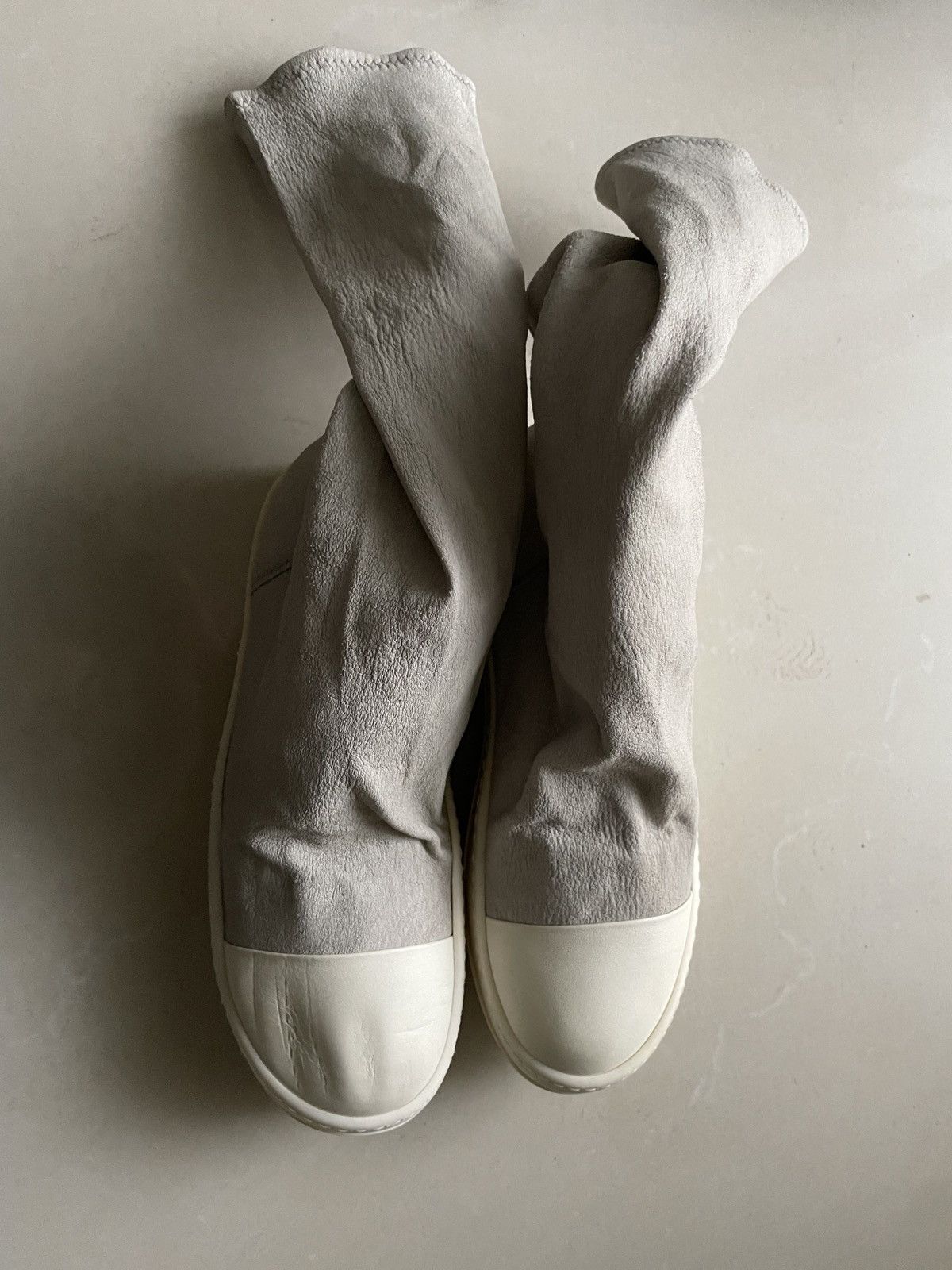 Rick Owens Sz37- Rick Owens white stocking ramones Size US 7 / IT 37 - 1 Thumbnail