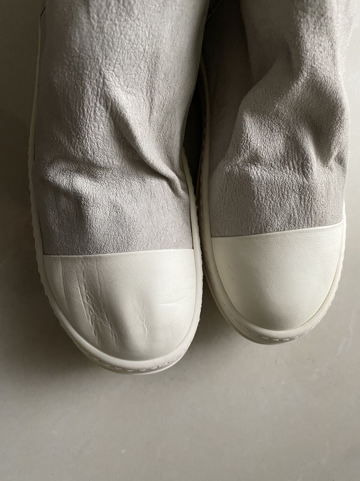 Rick Owens Sz37- Rick Owens white stocking ramones Size US 7 / IT 37 - 2 Thumbnail
