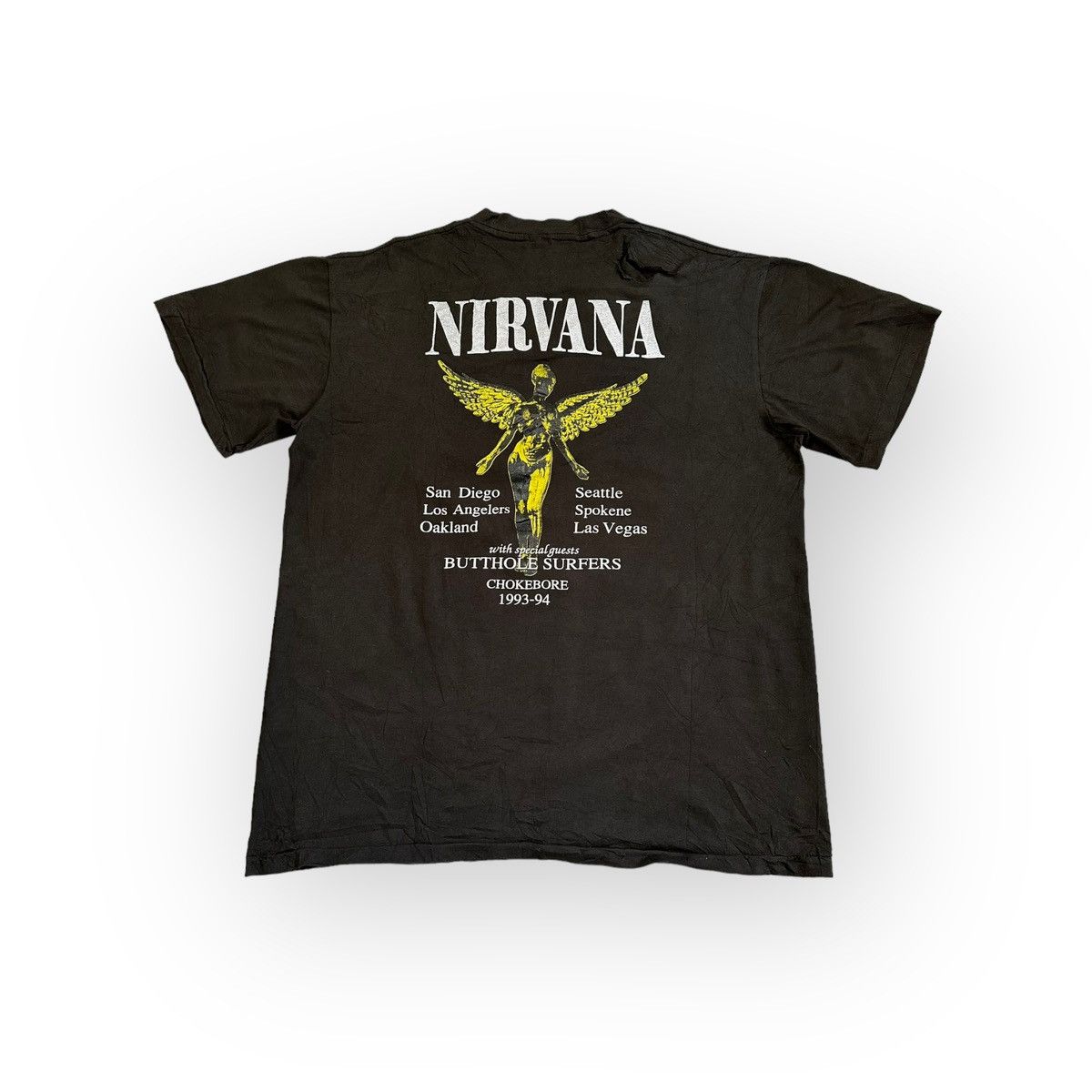Band Tees × Nirvana Vintage 1993 Nirvana In Utero Promo Tee Size US L / EU 52-54 / 3 - 2 Thumbnail