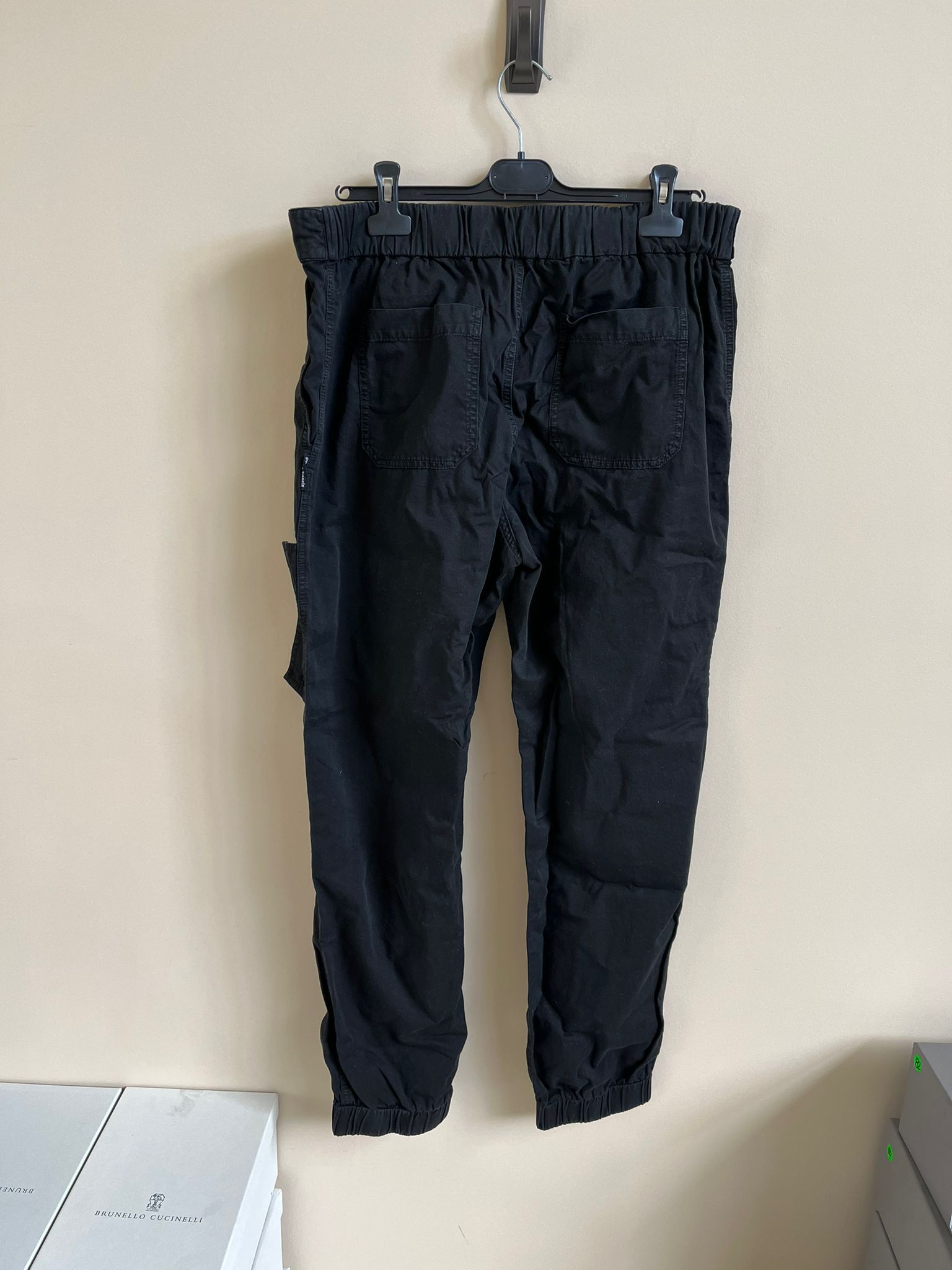 Palm Angels Logo Cargo Pants Black White Size US 36 / EU 52 - 9 Thumbnail