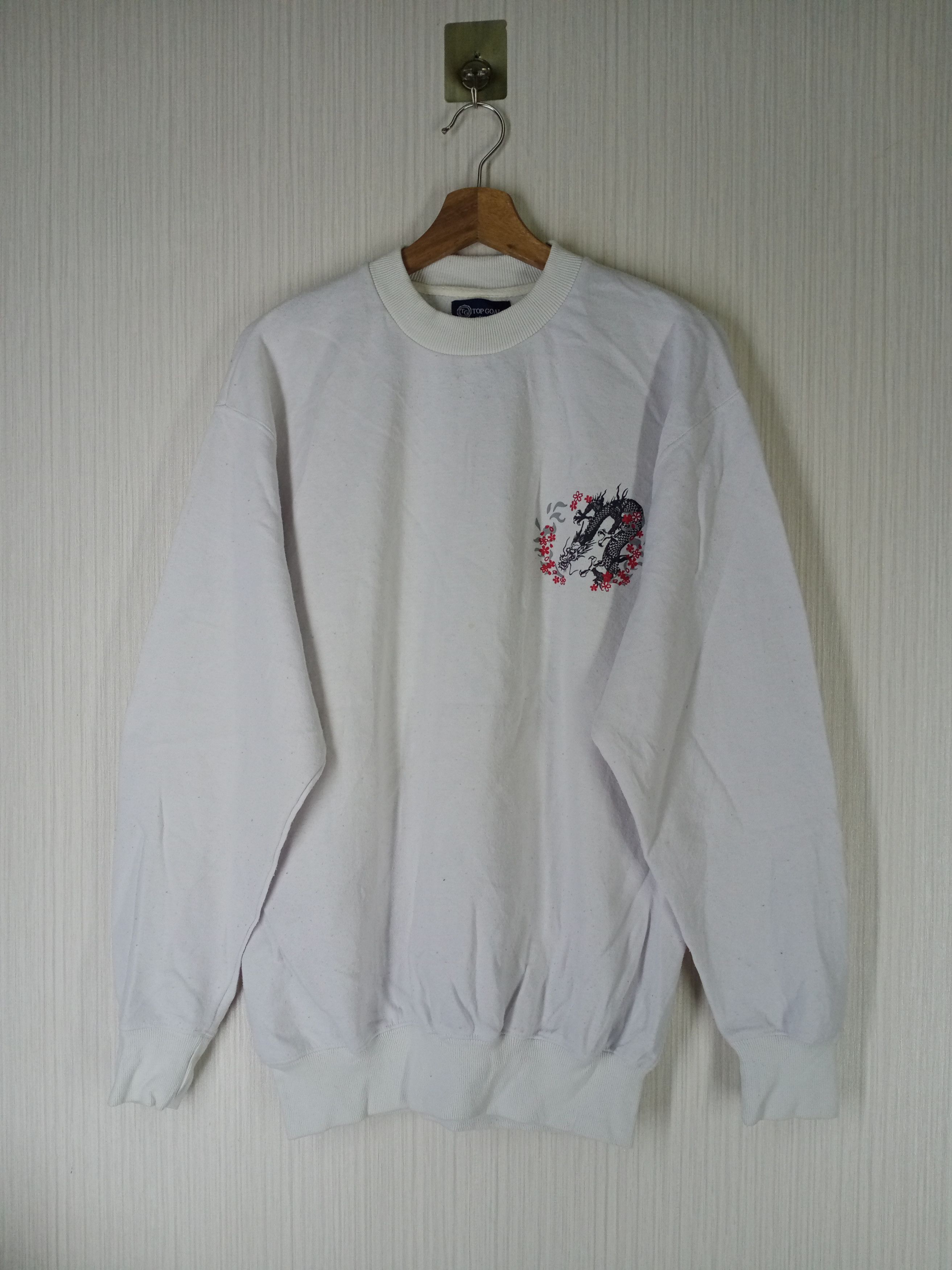 Japanese Brand Vintage Sukajan Dragon Tiger Japanese Sweatshirt Size US L / EU 52-54 / 3 - 4 Thumbnail