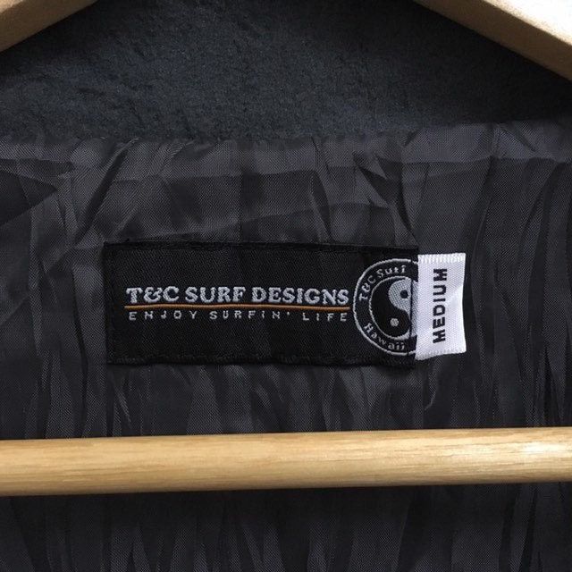 Vintage TOWN & COUNTRY Surf Design Big Logo Fleece Sweater Jacket Size US M / EU 48-50 / 2 - 5 Thumbnail