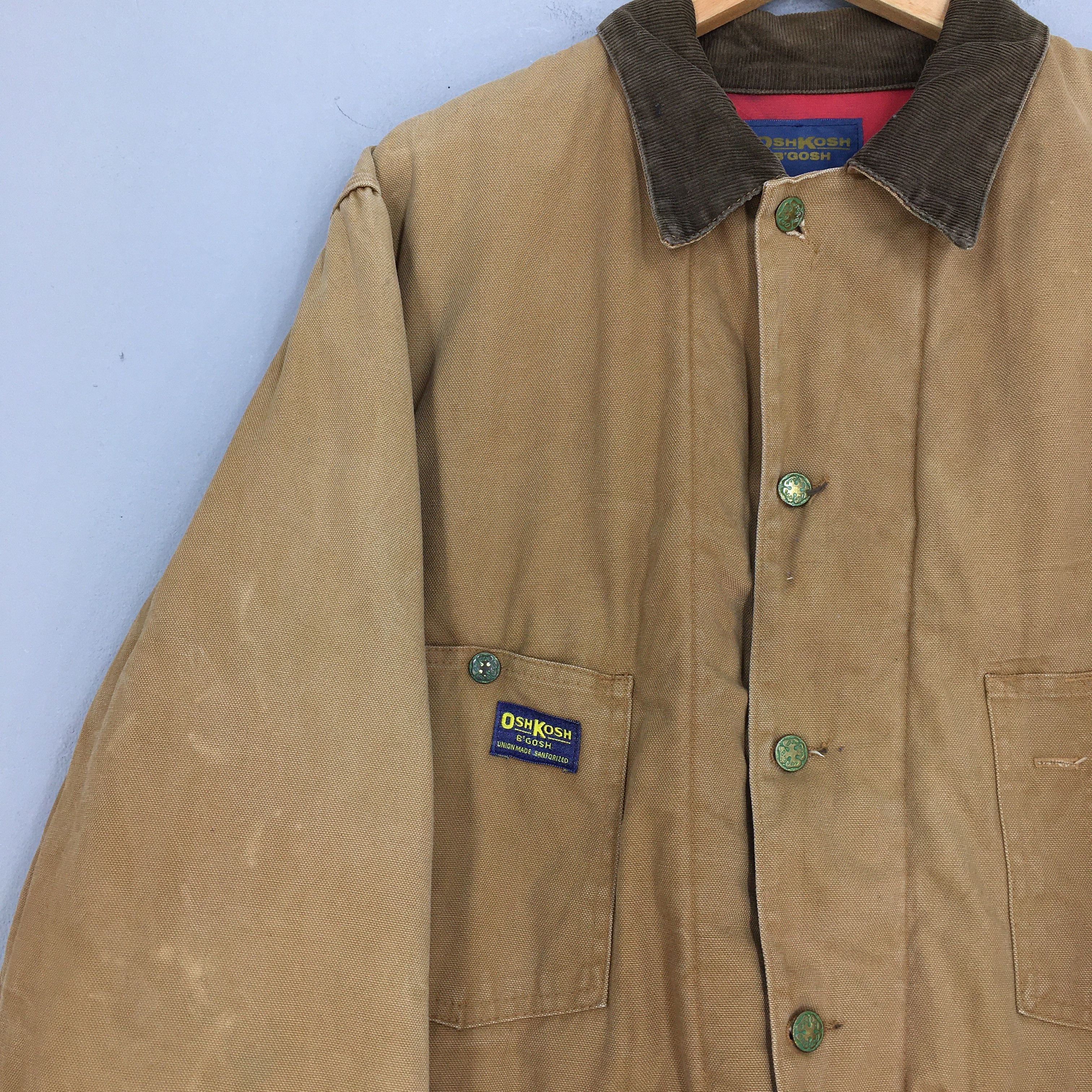 Vintage Vintage 1980s OshKosh Denim Workers Chore Duck Jacket XL | Grailed