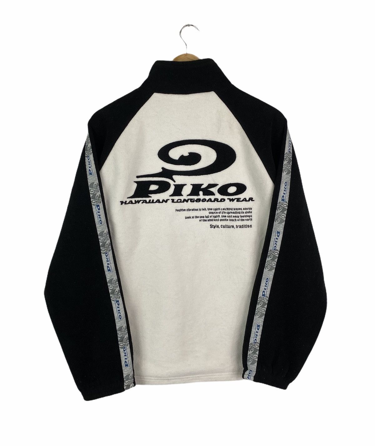 Vintage Vintage PIKO Hawaiian Longboard Big Logo Fleece Sweater Size US M / EU 48-50 / 2 - 1 Thumbnail