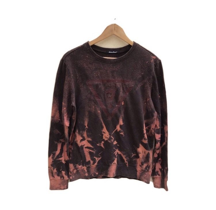 Guess Thrashed Guess Big Logo Dyed Bleach Sweatshirt Size US M / EU 48-50 / 2 - 1 Thumbnail