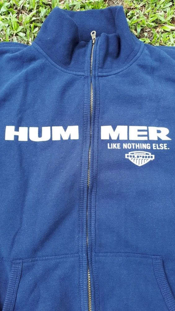 Japanese Brand × Vintage Hummer Spell Out Zip Up Sweater Size US XL / EU 56 / 4 - 4 Thumbnail