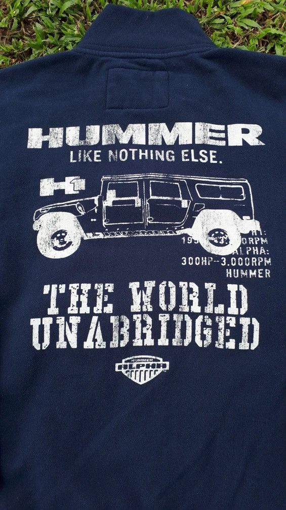 Japanese Brand × Vintage Hummer Spell Out Zip Up Sweater Size US XL / EU 56 / 4 - 2 Thumbnail