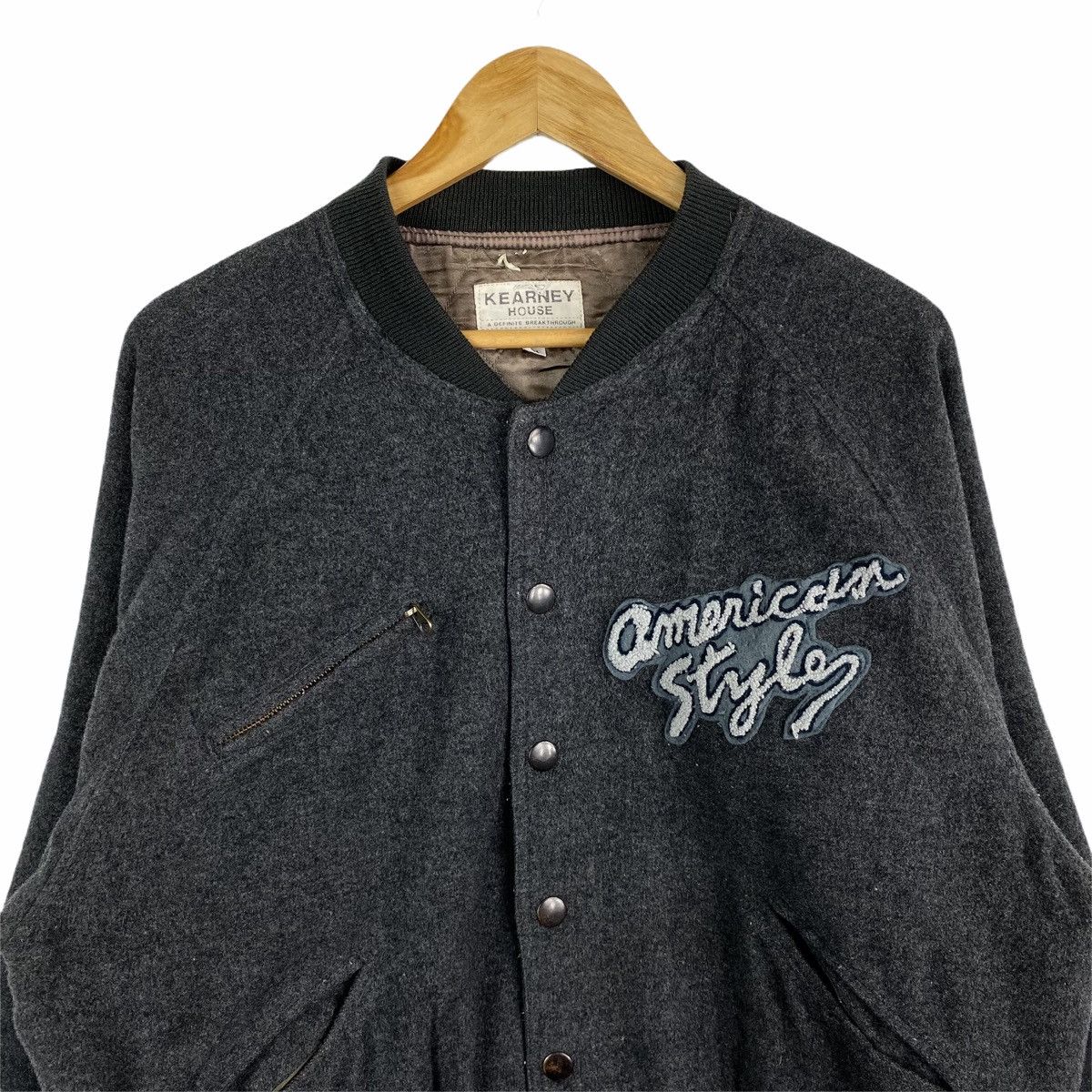 Vintage Vintage KEARNEY HOUSE American Wool Varsity Jacket Size US L / EU 52-54 / 3 - 4 Thumbnail