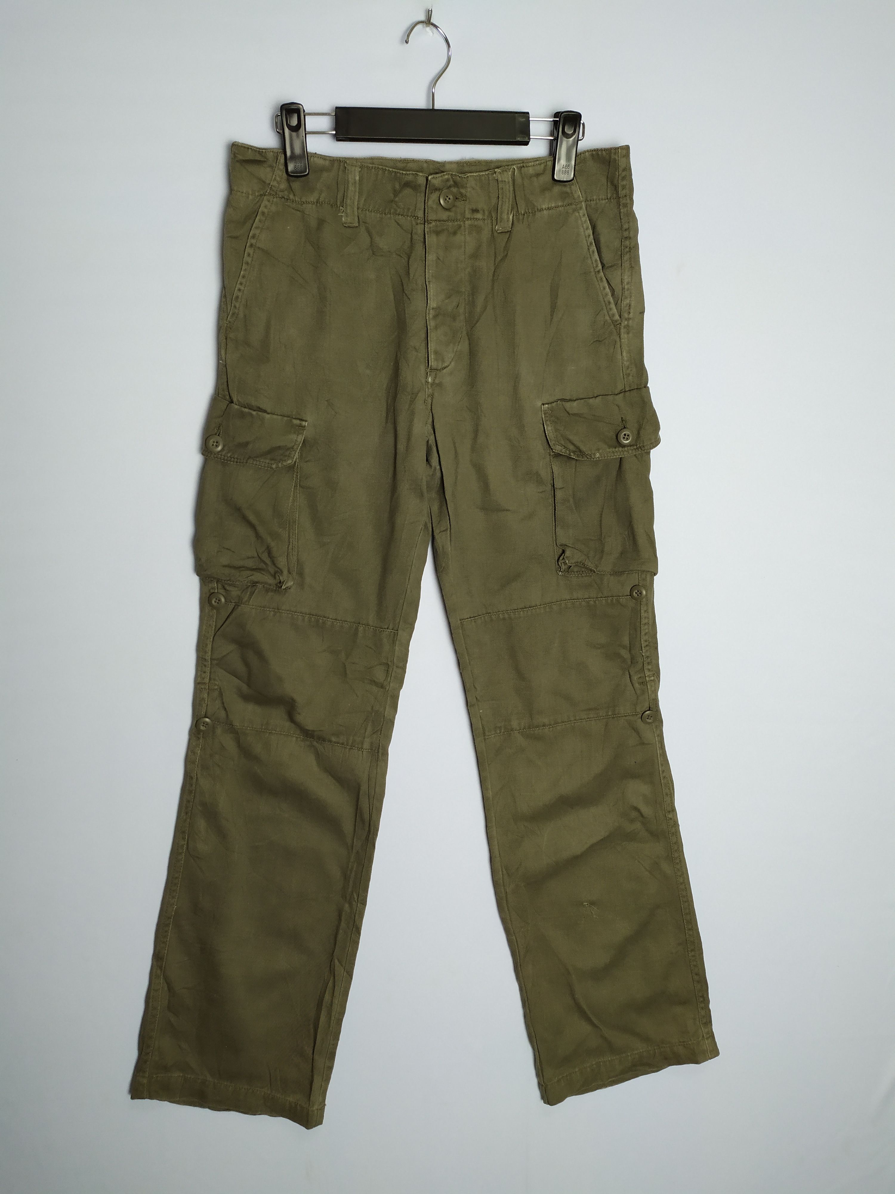 Japanese Brand VINTAGE AZUL BUTTONFLY FADED BROWN CARGO PANTS Size US 30 / EU 46 - 1 Thumbnail
