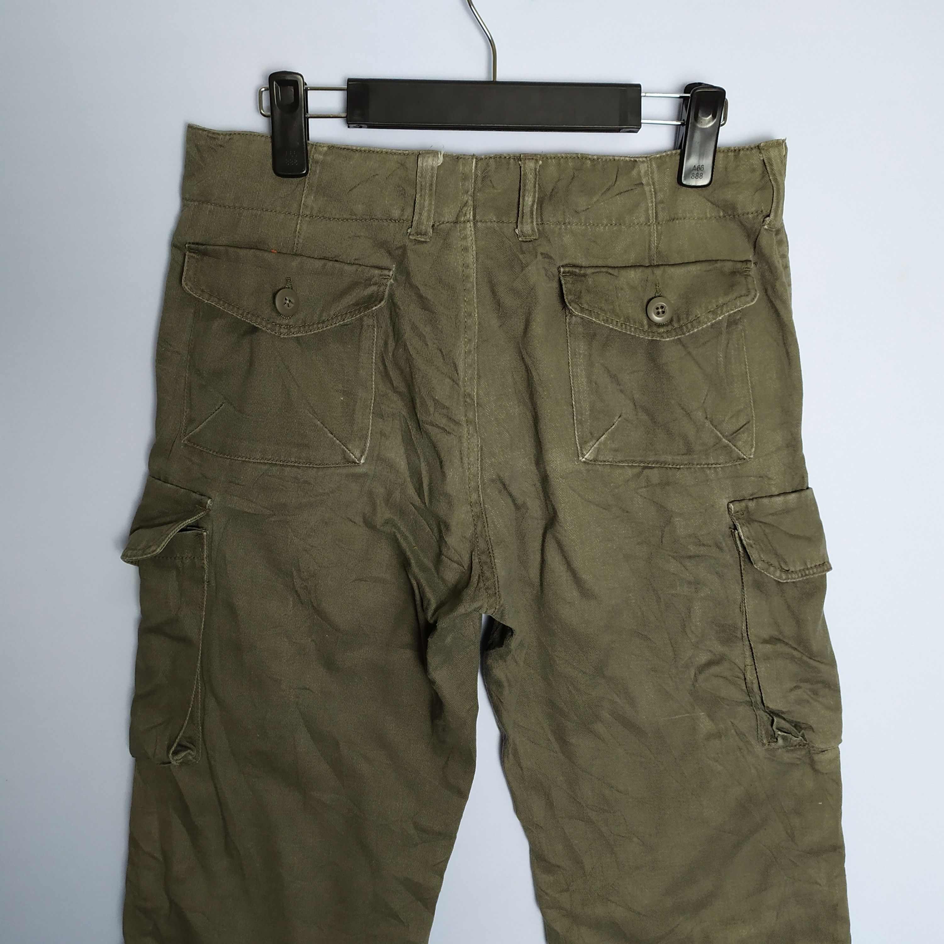 Japanese Brand VINTAGE AZUL BUTTONFLY FADED BROWN CARGO PANTS Size US 30 / EU 46 - 11 Thumbnail