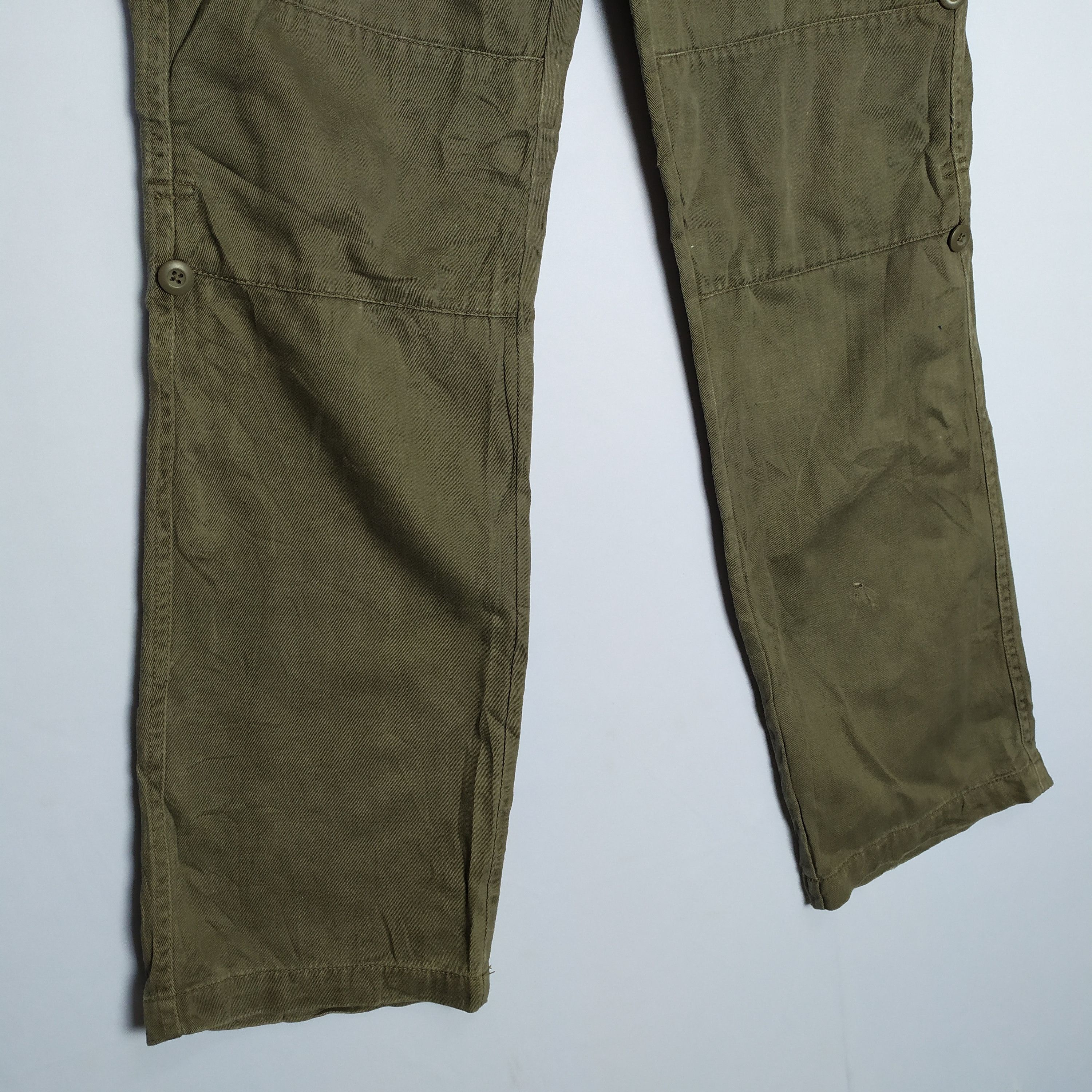 Japanese Brand VINTAGE AZUL BUTTONFLY FADED BROWN CARGO PANTS Size US 30 / EU 46 - 15 Thumbnail