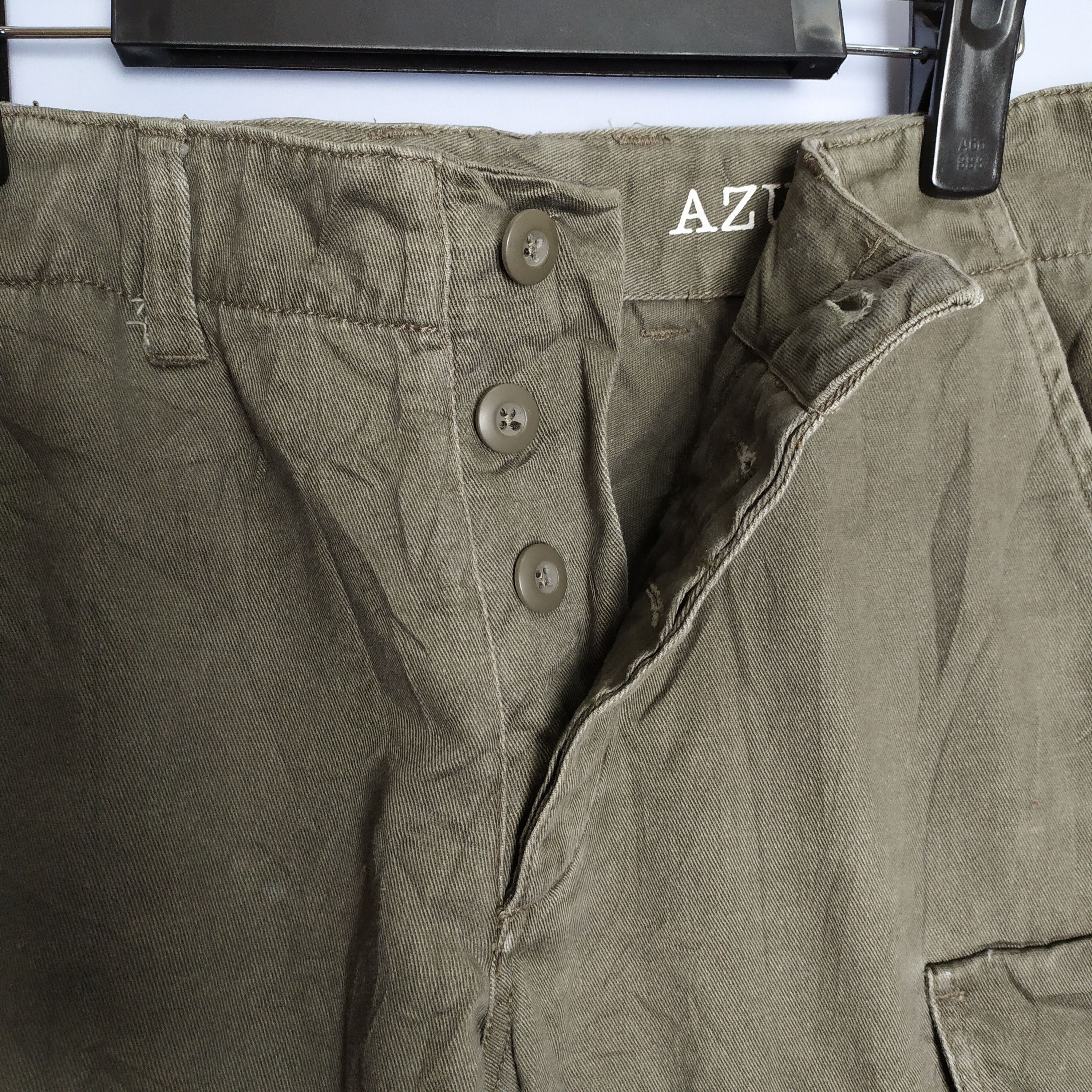 Japanese Brand VINTAGE AZUL BUTTONFLY FADED BROWN CARGO PANTS Size US 30 / EU 46 - 5 Thumbnail