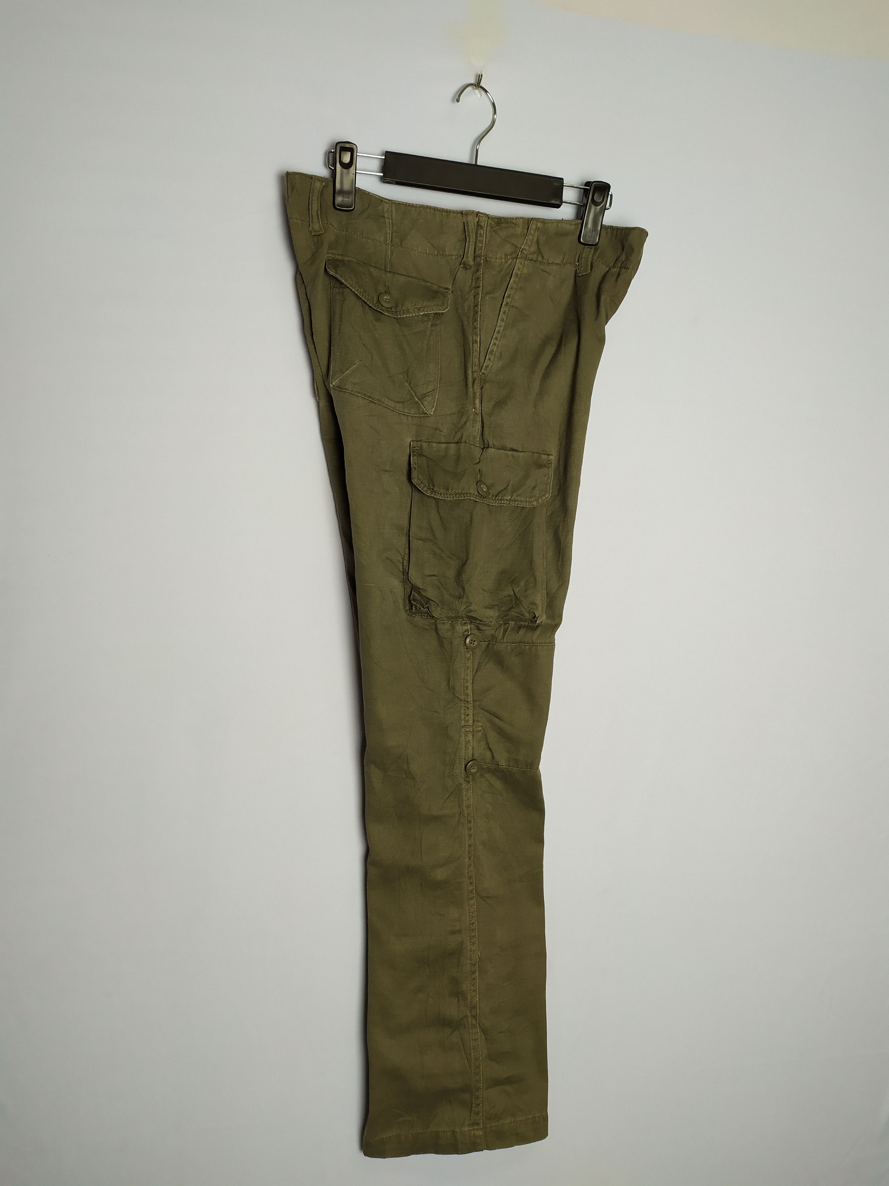 Japanese Brand VINTAGE AZUL BUTTONFLY FADED BROWN CARGO PANTS Size US 30 / EU 46 - 10 Thumbnail