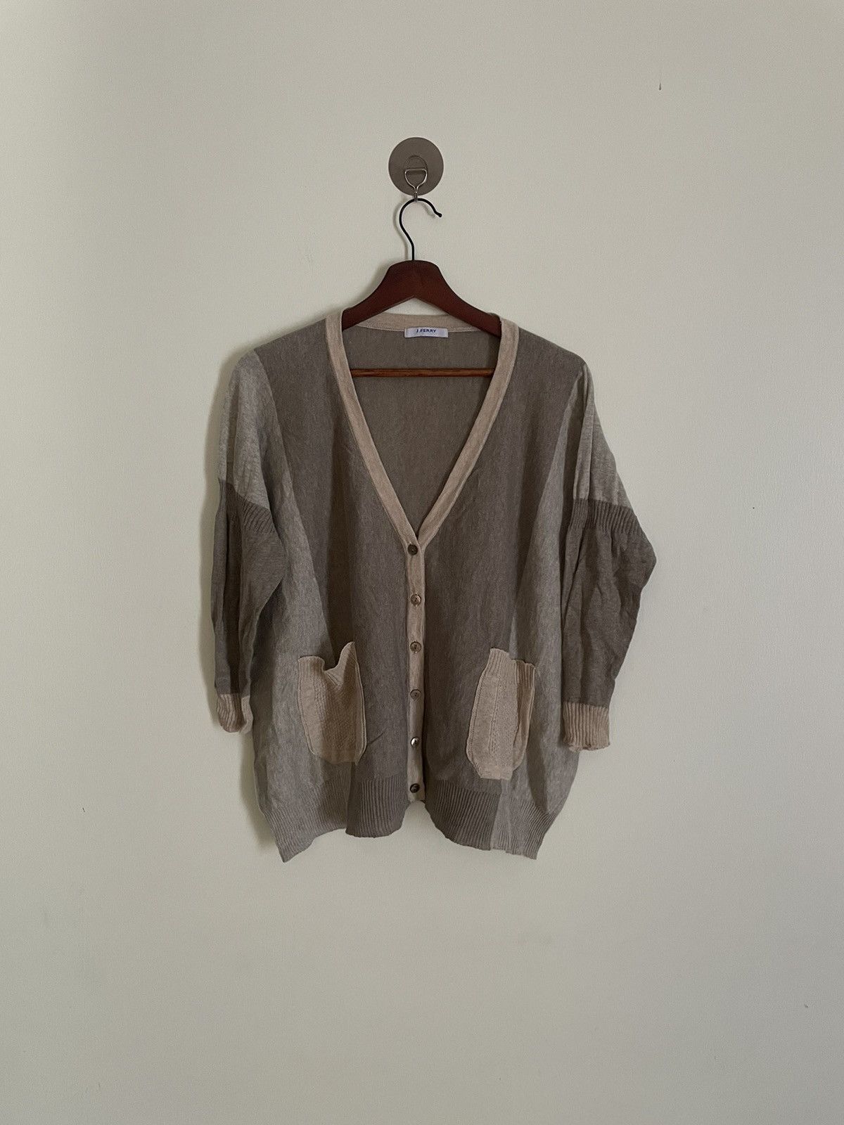 Japanese Brand J.Ferry Cotton Cardigan Size US L / EU 52-54 / 3 - 1 Thumbnail