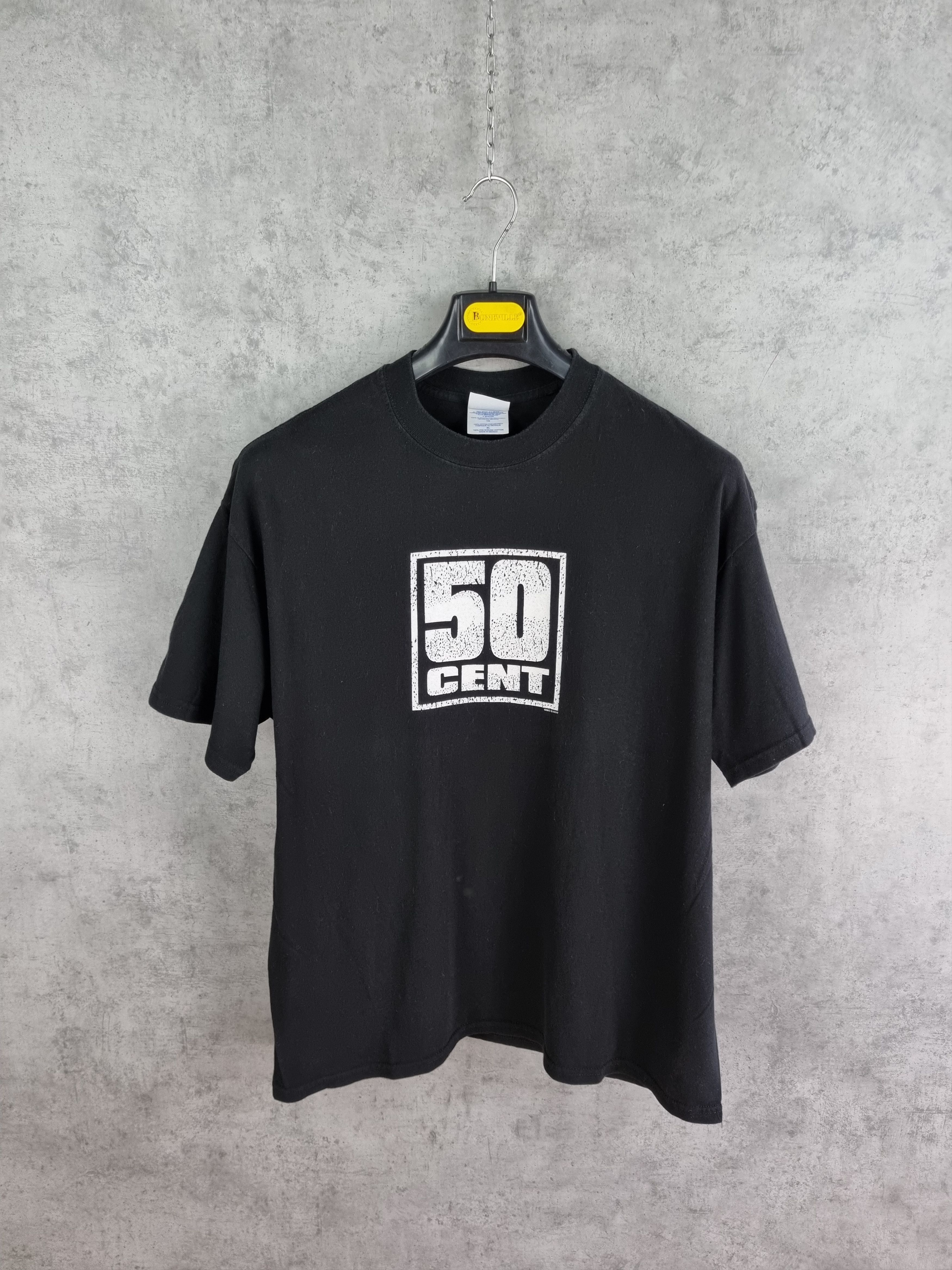 50 Cent × Rap Tees × Vintage 2002 Vintage 50 CENT Rare Print Tee Shirt Size US XL / EU 56 / 4 - 4 Thumbnail