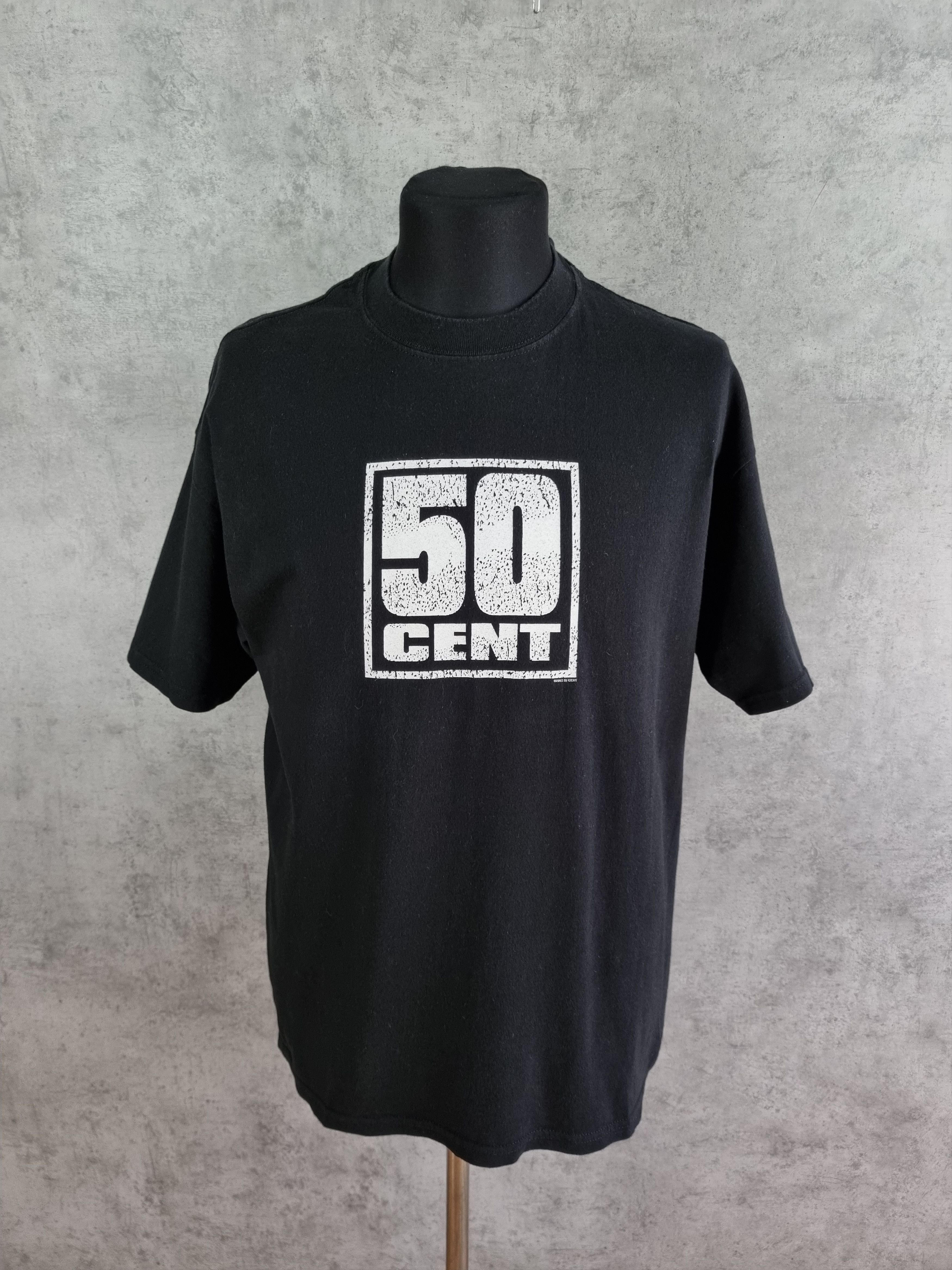 50 Cent × Rap Tees × Vintage 2002 Vintage 50 CENT Rare Print Tee Shirt Size US XL / EU 56 / 4 - 2 Thumbnail