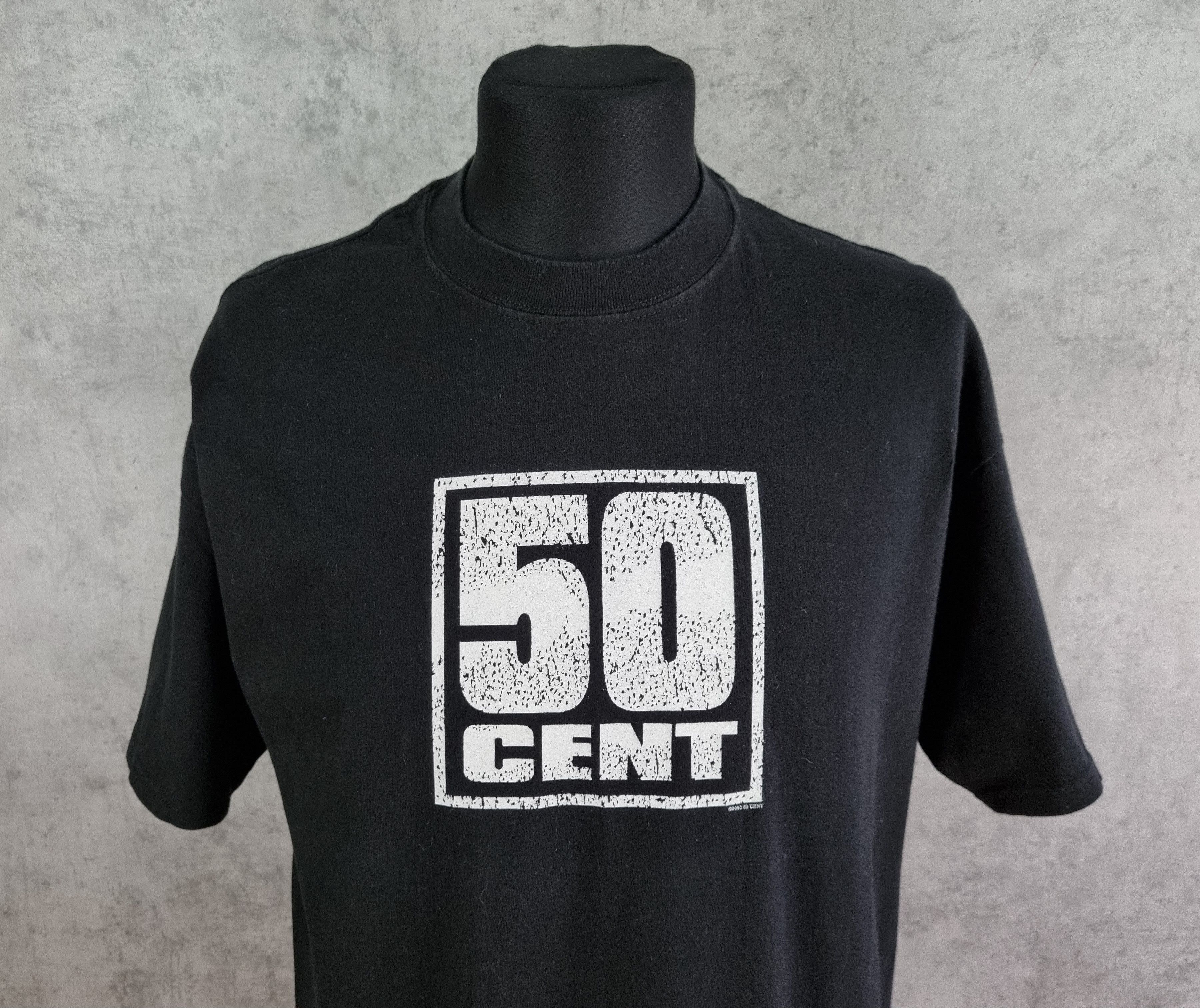 50 Cent × Rap Tees × Vintage 2002 Vintage 50 CENT Rare Print Tee Shirt Size US XL / EU 56 / 4 - 1 Thumbnail