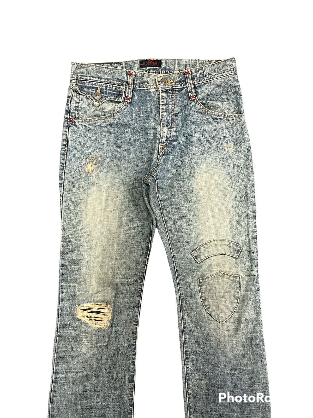 Japanese Brand × Morgan Homme Morgan Homme Distressed Denim Pants Size US 31 - 2 Thumbnail