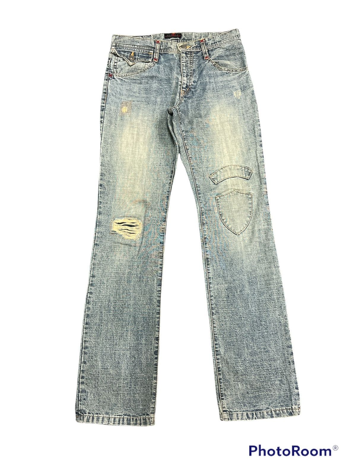 Japanese Brand × Morgan Homme Morgan Homme Distressed Denim Pants Size US 31 - 1 Thumbnail