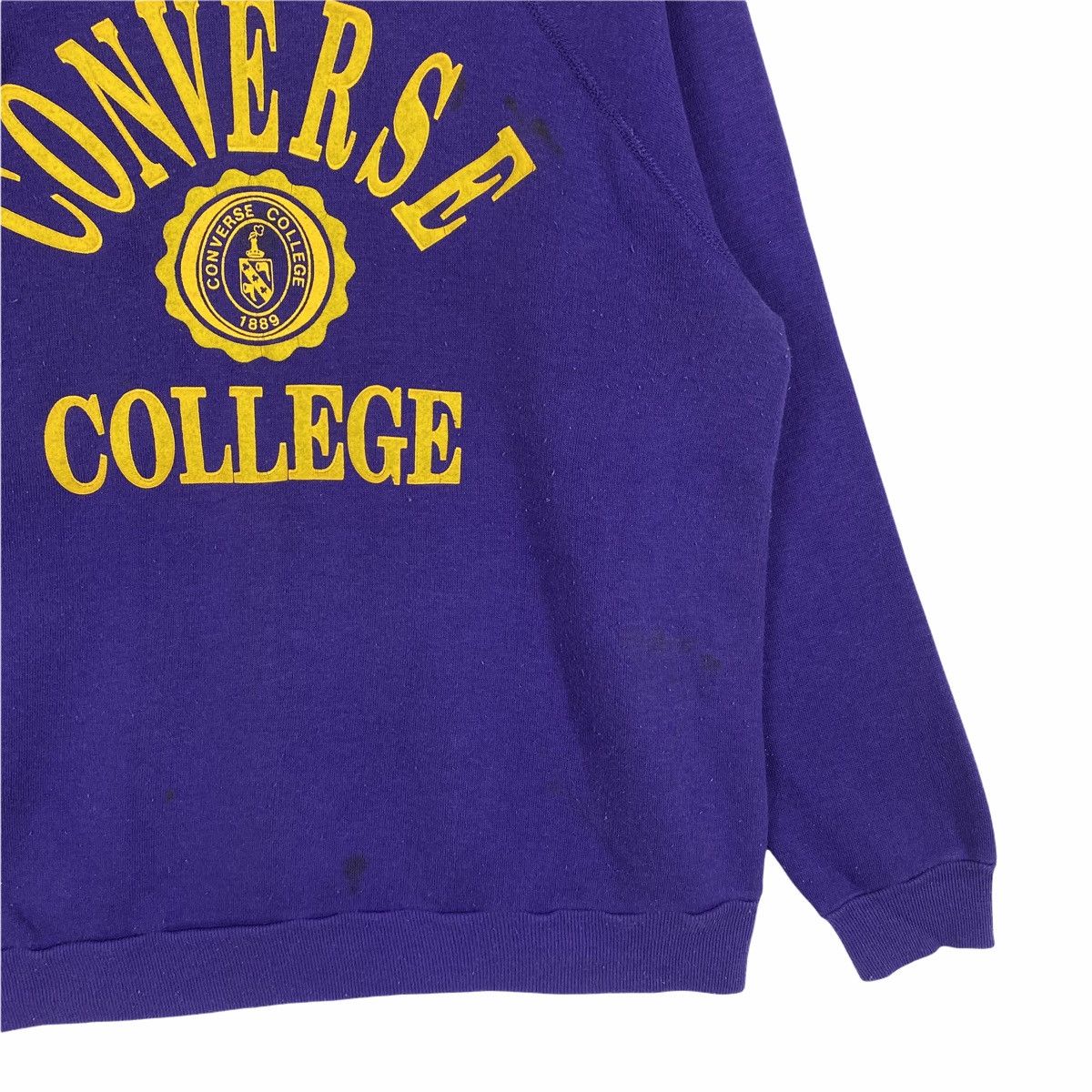 Vintage Vintage CONVERSE COLLEGE Big Logo Sweatshirt Pullover Size US S / EU 44-46 / 1 - 8 Thumbnail