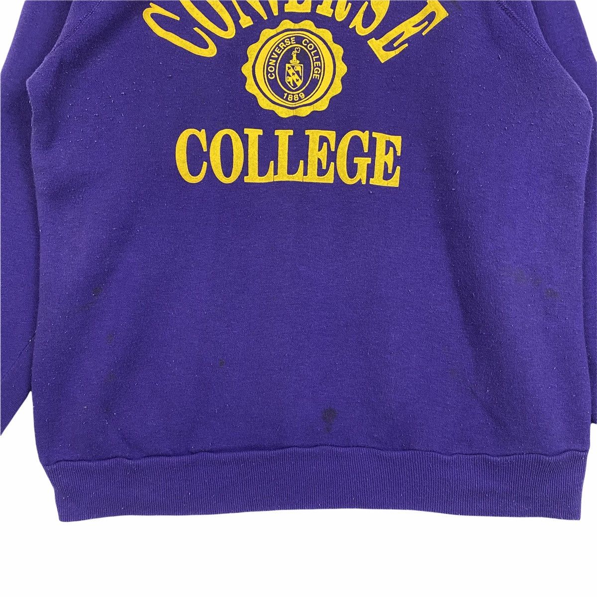 Vintage Vintage CONVERSE COLLEGE Big Logo Sweatshirt Pullover Size US S / EU 44-46 / 1 - 7 Thumbnail