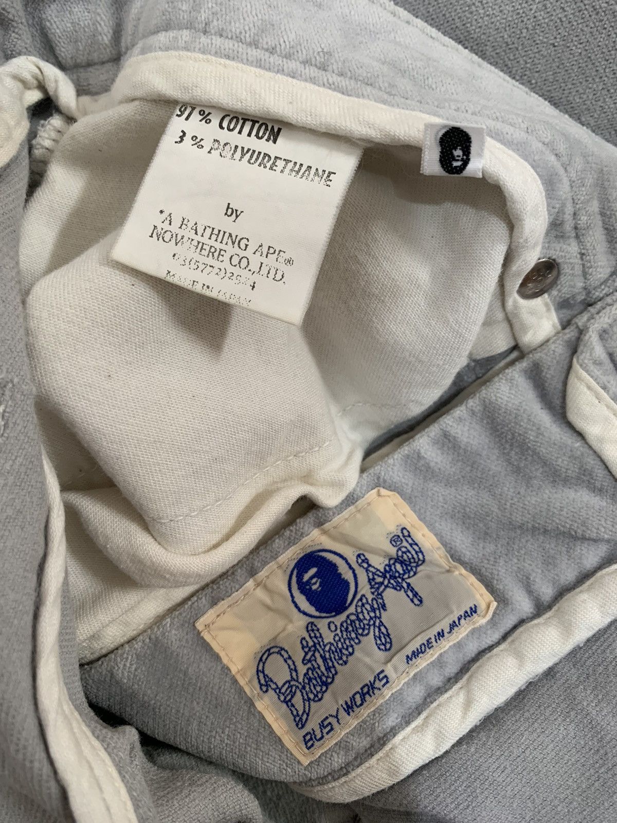 Bape × Japanese Brand × Vintage Vintage bape a bathing ape velvet pant Size US 30 / EU 46 - 5 Thumbnail