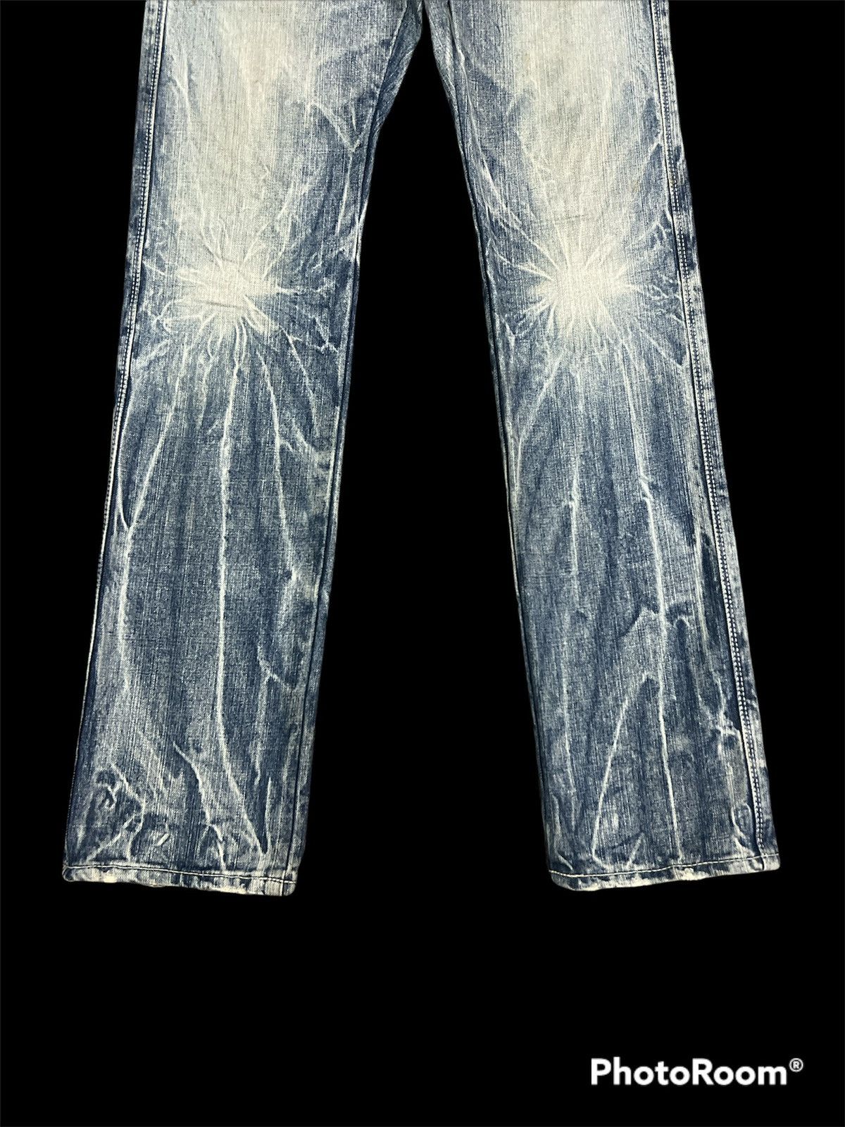 Japanese Brand SICK🔥🔥Japanese Brand Blue Way Super Distressed Denim Pant Size US 32 / EU 48 - 5 Thumbnail