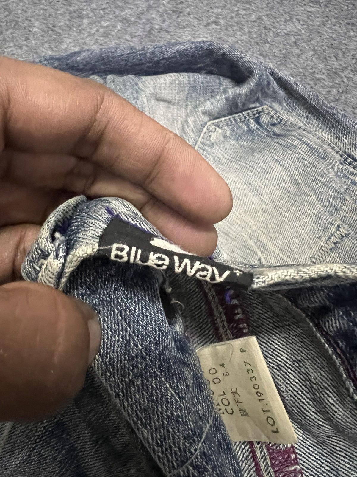 Japanese Brand SICK🔥🔥Japanese Brand Blue Way Super Distressed Denim Pant Size US 32 / EU 48 - 9 Thumbnail