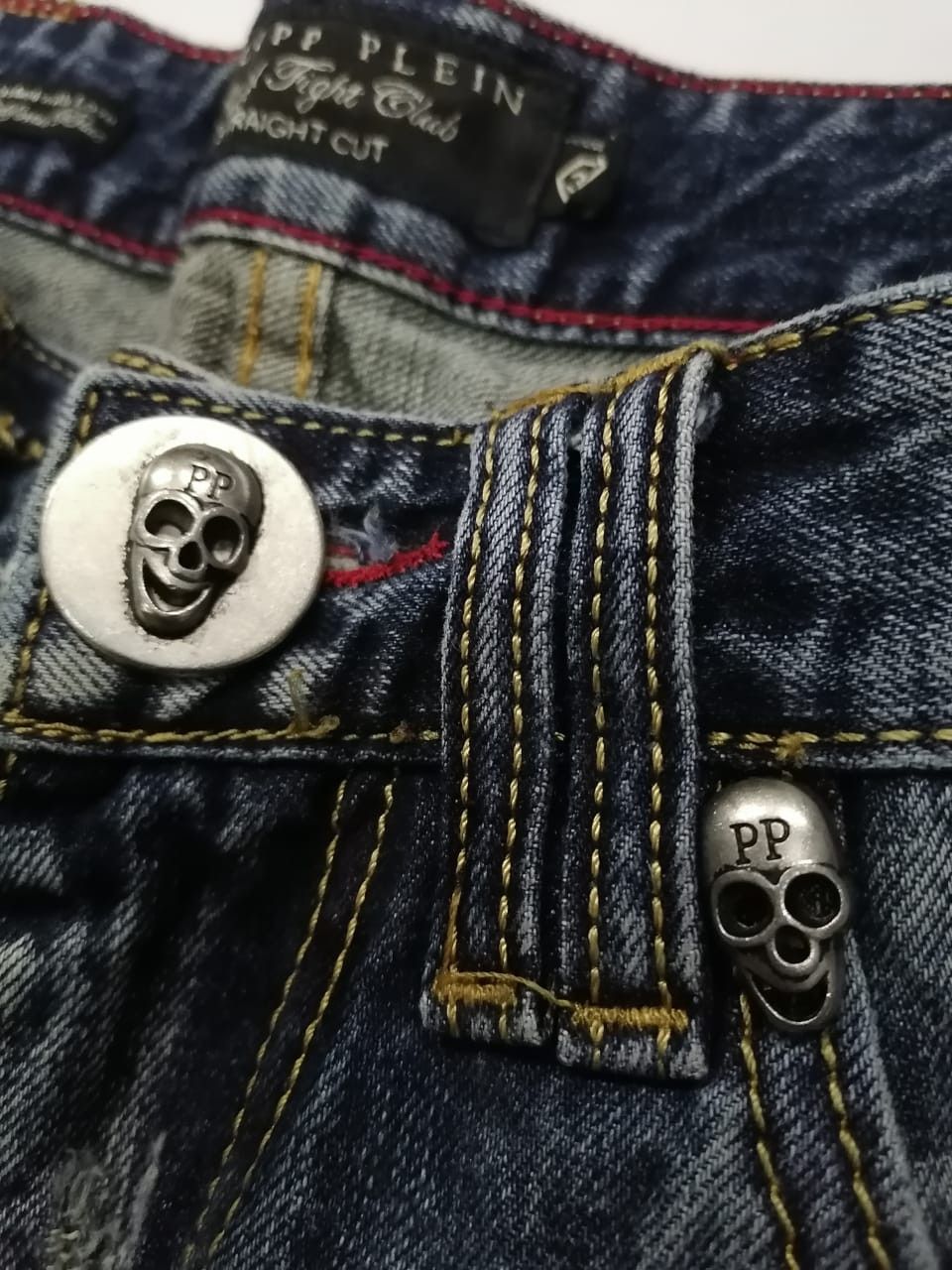 Designer × Philipp Plein Philip Plein Skull Emboired Jeans Size US 32 / EU 48 - 10 Thumbnail
