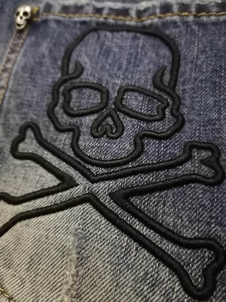 Designer × Philipp Plein Philip Plein Skull Emboired Jeans Size US 32 / EU 48 - 7 Thumbnail